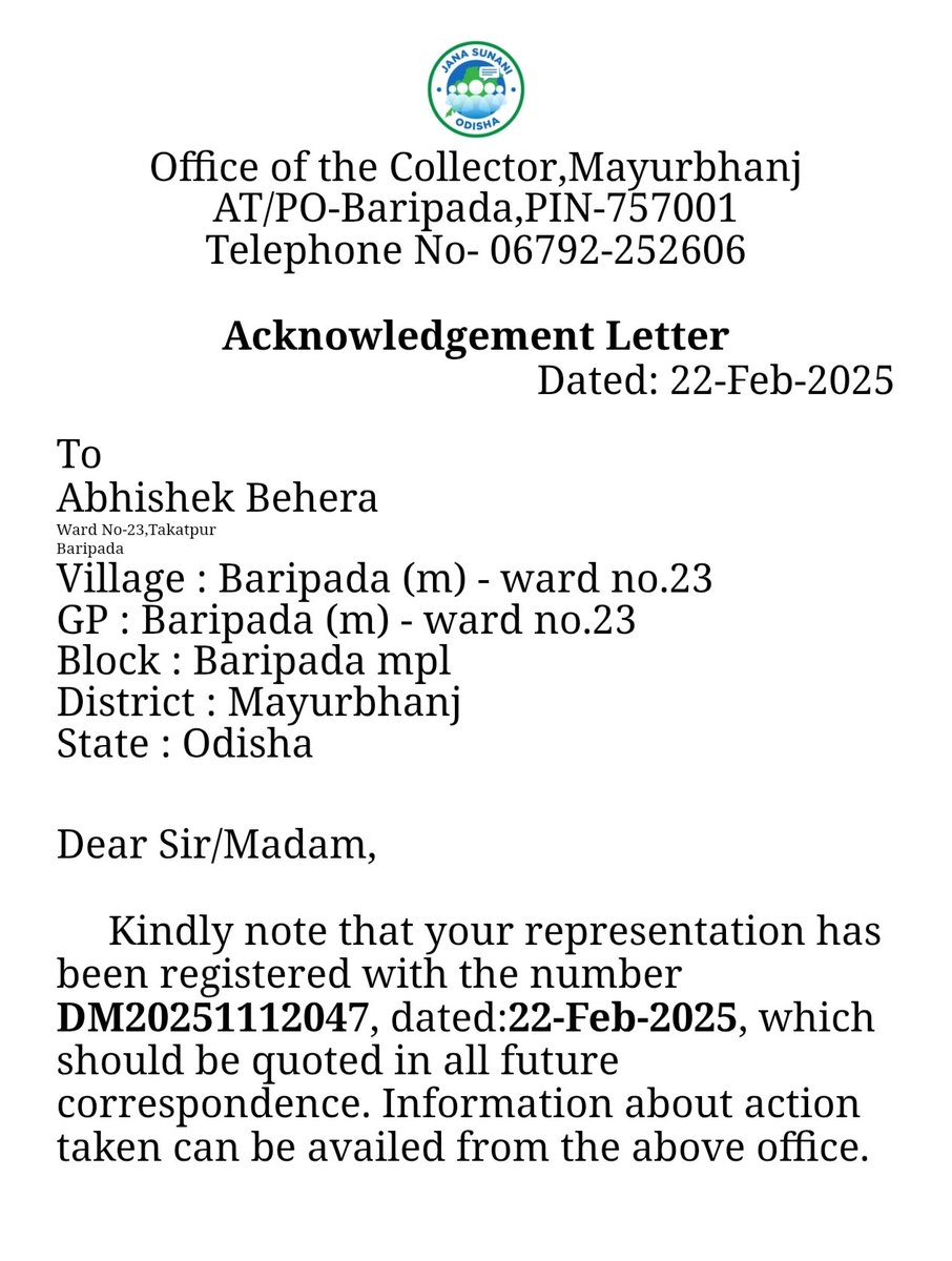 Abhishek Behera. (@abhishe79587568) on Twitter photo <a href="/tpnodl_odisha/">TP Northern Odisha Distribution Limited</a> <a href="/CMO_Odisha/">CMO Odisha</a> <a href="/dr_kcmahapatra/">Dr. Krushna Chandra Mahapatra</a> ଦୁଇ ଦୁଇ ଥର Online ଅଭିଯୋଗ କଲା ପରେ ମଧ୍ୟ ପାଖାପାଖି ଏକ ସପ୍ତାହ ରୁ ଉର୍ଦ୍ଧ SDO ଙ୍କ ଅଫିସ ଓ Executive ଇଞ୍ଜିନିୟର ଙ୍କ ଅଫିସ ଗଲାପରେ ମଧ୍ୟ କୌଣସି କାର୍ଯ୍ୟପନ୍ଥା ଗ୍ରହଣ ନ କରିବା ପରିତାପ ର ବିଷୟ <a href="/tpnodl_odisha/">TP Northern Odisha Distribution Limited</a> <a href="/CMO_Odisha/">CMO Odisha</a> <a href="/dr_kcmahapatra/">Dr. Krushna Chandra Mahapatra</a> ଦୁଇ ଦୁଇ ଥର Online ଅଭିଯୋଗ କଲା ପରେ ମଧ୍ୟ ପାଖାପାଖି ଏକ ସପ୍ତାହ ରୁ ଉର୍ଦ୍ଧ SDO ଙ୍କ ଅଫିସ ଓ Executive ଇଞ୍ଜିନିୟର ଙ୍କ ଅଫିସ ଗଲାପରେ ମଧ୍ୟ କୌଣସି କାର୍ଯ୍ୟପନ୍ଥା ଗ୍ରହଣ ନ କରିବା ପରିତାପ ର ବିଷୟ