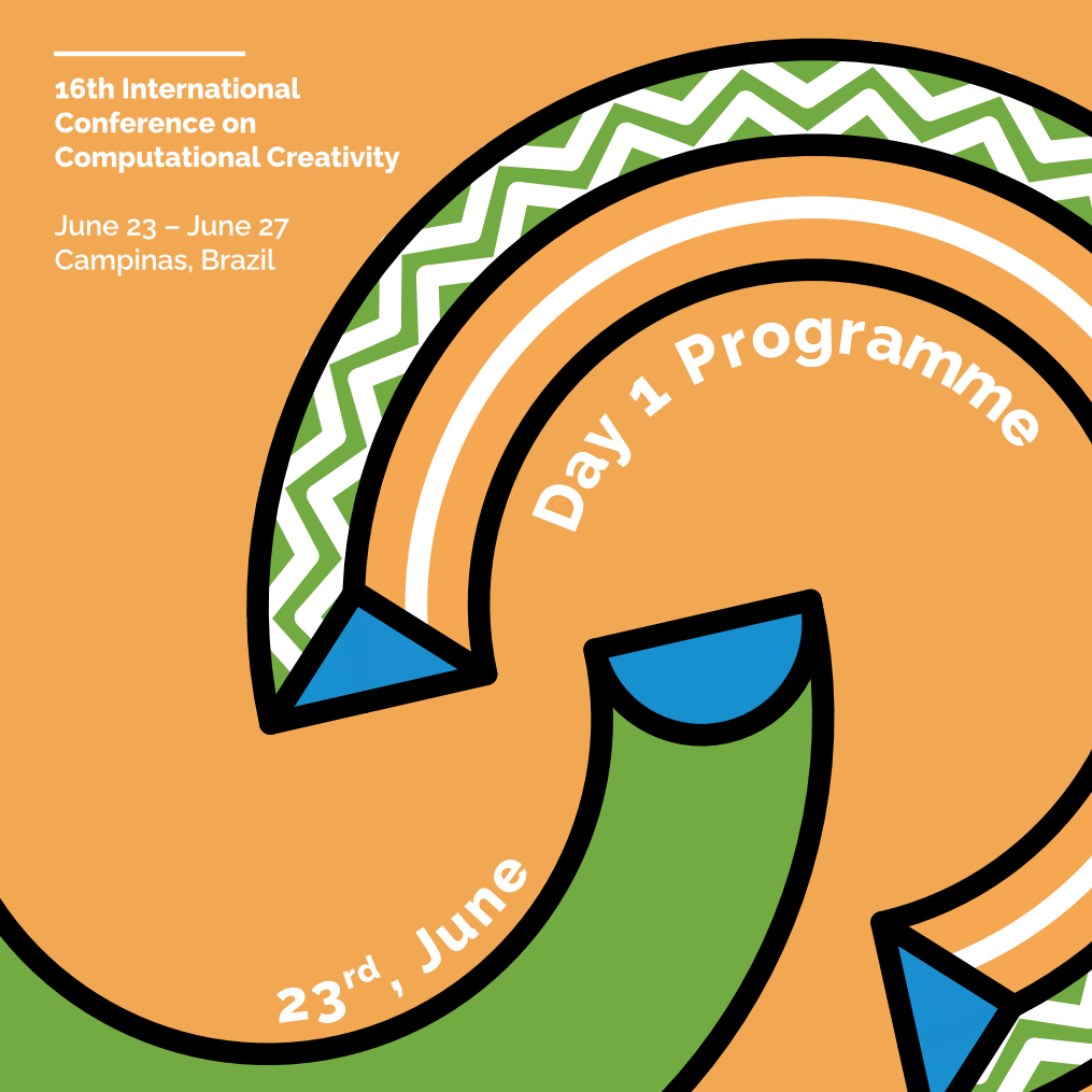 iccc_conf's tweet image. Take a look at today's programme!
For more details: computationalcreativity.net/iccc25/confere…
#iccc25 #computationalcreativity #creativity #campinas #brazil #computerscience #computerengineering #computers #creativitymatters #creativecoding #brasil