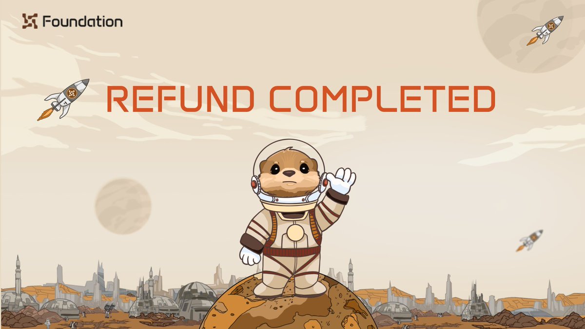 foundation_nw's tweet image. ✅ Refunds completed.
Foundation will shut down permanently on June 25, 2025 at 09:00 UTC.
Please withdraw your assets before that time.
Thank you for your understanding and support.