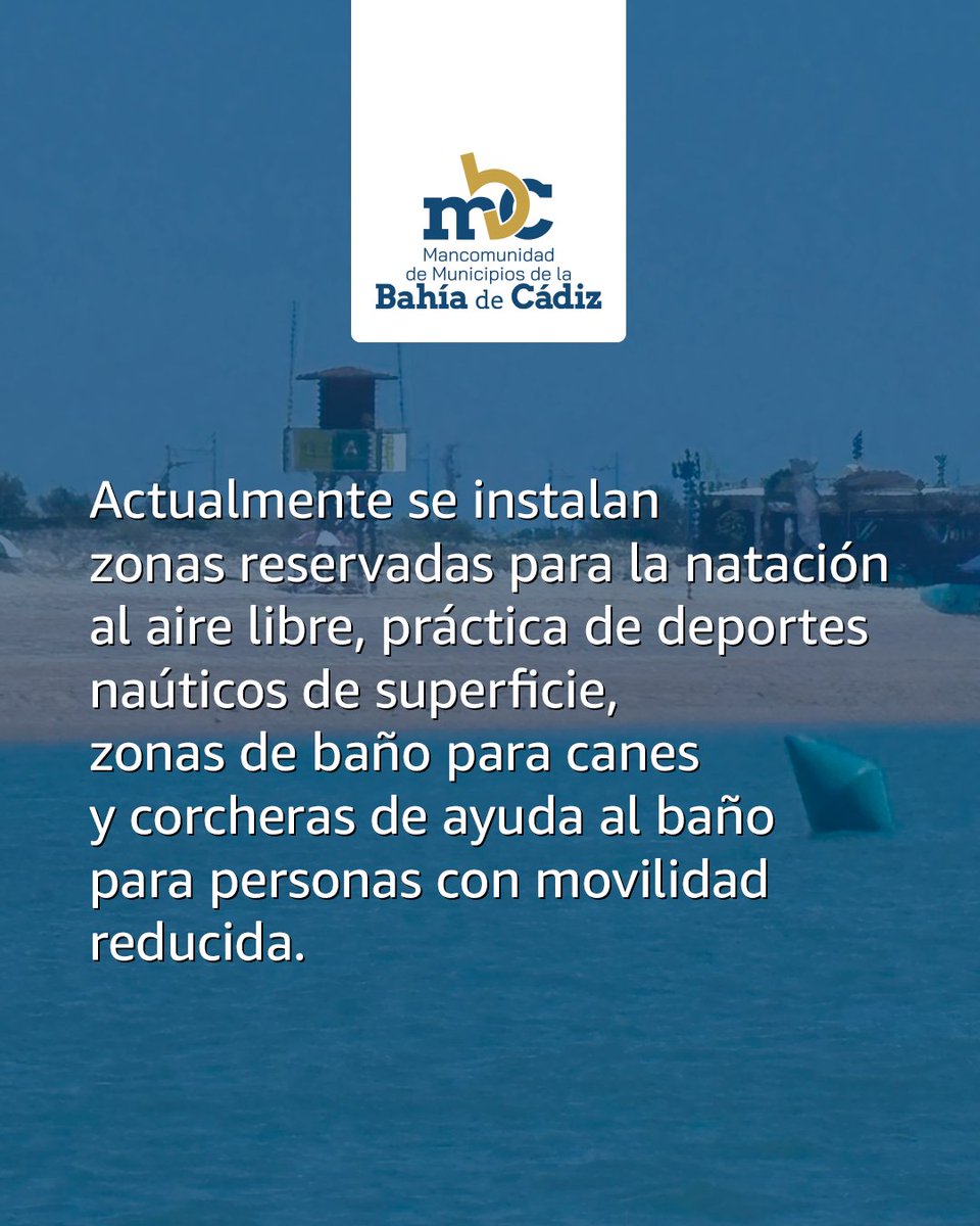 💬 ¿Sabías que la Mancomunidad de la Bahía de Cádiz instala más de 39 kilómetros de balizamiento en 23 playas de la provincia?