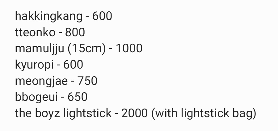 hello, doing an interest check as i'm decluttering to make space for my workspace~

i'll be selling some of my tbz dolls and lighstick. prices below, will be uploading photos of these and others i'm gna put up for sale as well~

wts lfb ic the boyz tbz 10cm 15cm doll lightstick