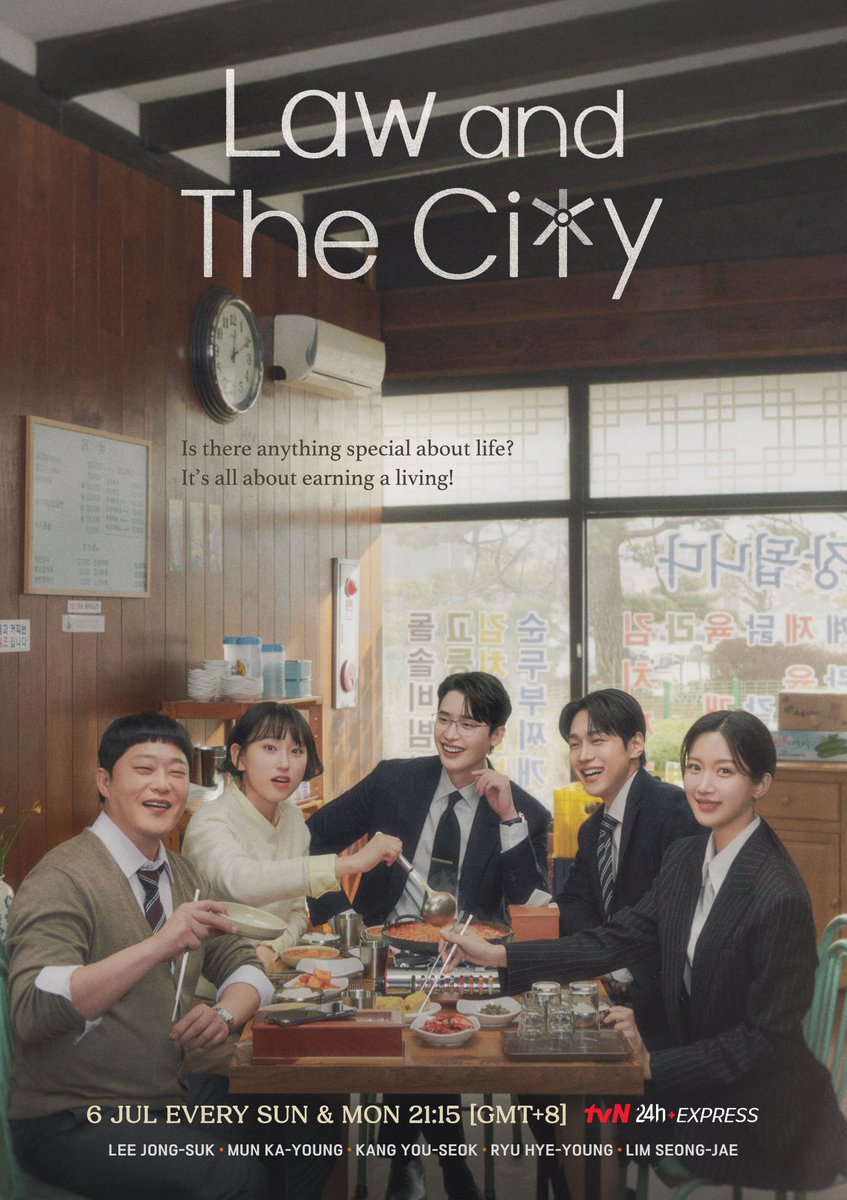 •kdm• LAW IN THE CITY 
Premieres 6 July l Every Sun &amp; Mon 20:15 (GMT+7)⁣ | who's excited?