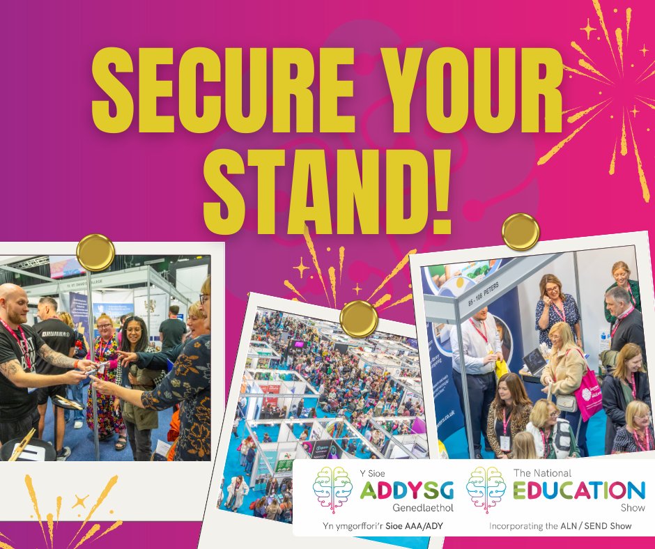 The National Education Show (@nationaledshow) on Twitter photo Secure your stand today and showcase your products, at The National Education Show 2025 in Cardiff!!
๐ Utilita Arena Cardiff
๐ October 3rd 2025
Get in touch for mre informaton
๐ 01766 496830
๐ง info@nationaleducationshow.com
๐Book your stand today! Secure your stand today and showcase your products, at The National Education Show 2025 in Cardiff!!
๐ Utilita Arena Cardiff
๐ October 3rd 2025
Get in touch for mre informaton
๐ 01766 496830
๐ง info@nationaleducationshow.com
๐Book your stand today!