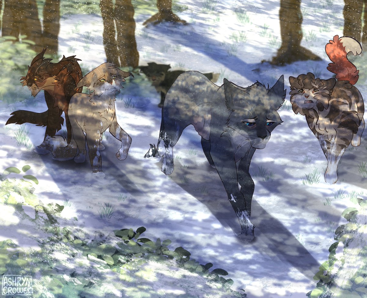 ashryncrowe's tweet photo. "i'd rather hunt alone"

finished rereading bluestars prophecy !!  onto crookedstars promise now :3

scene in replies !
#warriorcats #bluestar #thrushpelt #rosetail #adderfang #goosefeather https://t.co/389xL6ZmtT