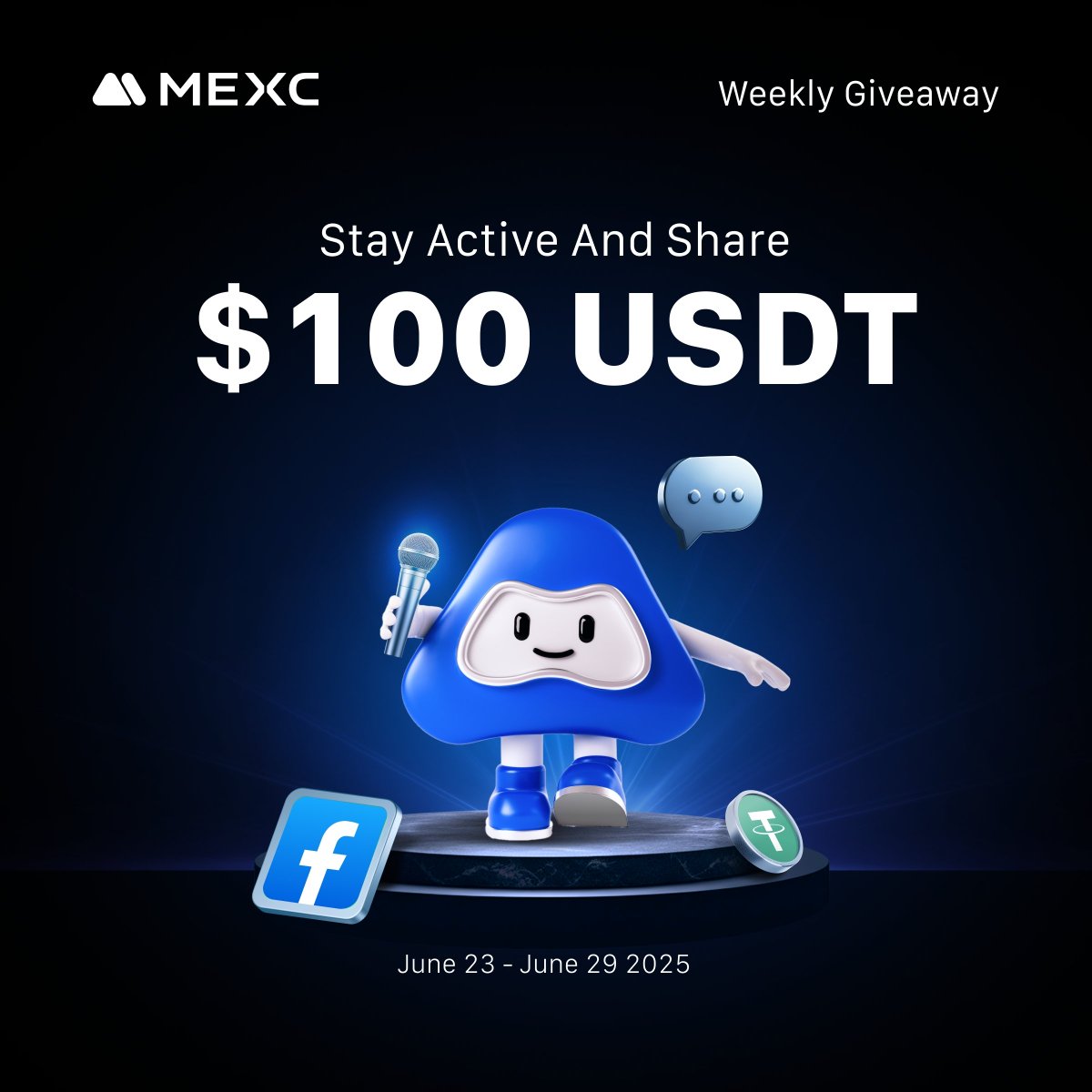🎉🇦🇺MEXC Oceania Exclusive: Facebook Engagement Challenge — Win 100 USDT!

We’re rewarding the most active supporter in our Facebook community! 💥
Whether you’re in our official page, our Facebook group, or posting about us on your own timeline — this is your chance to shine! 🌟