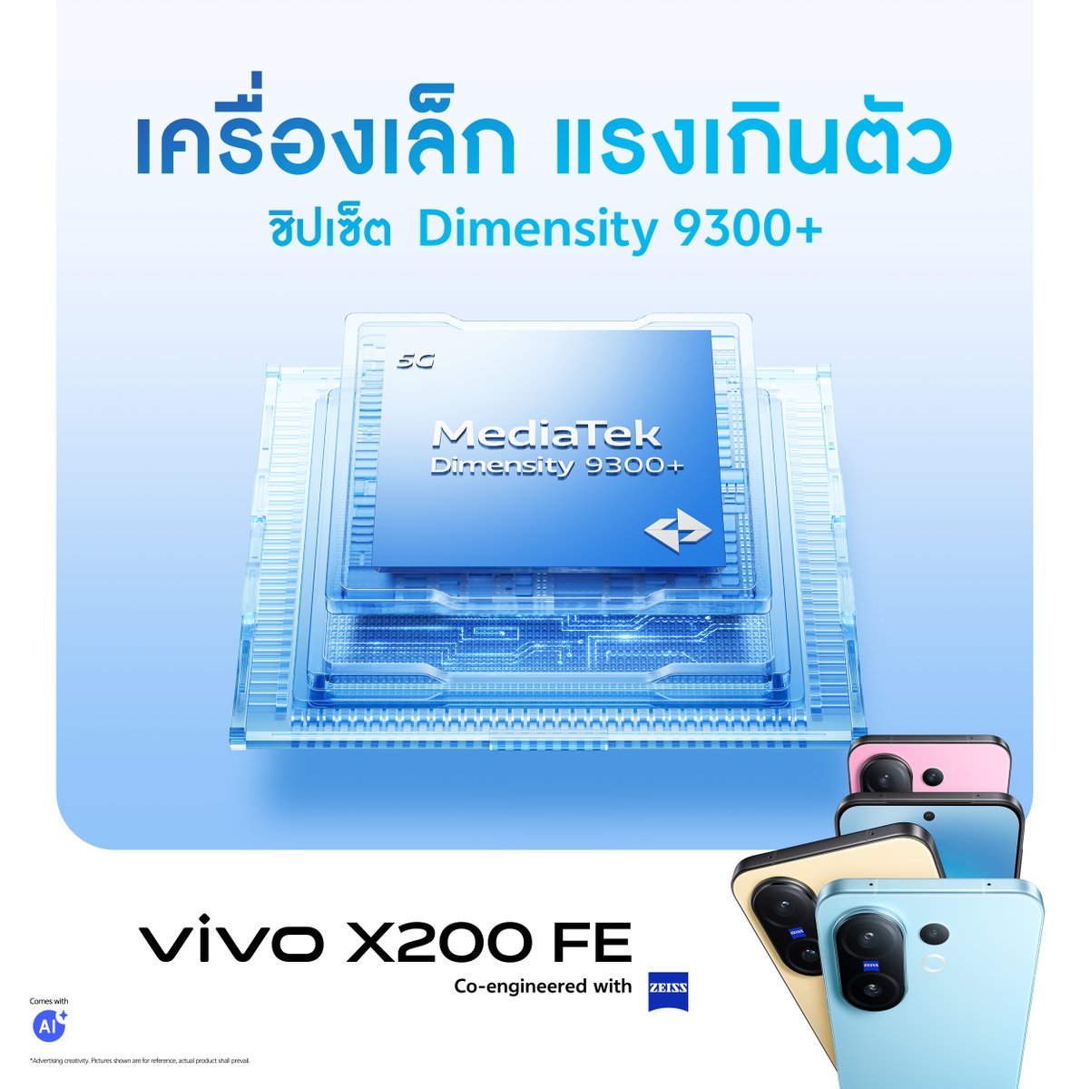 ใหม่! vivo X200 FE มากับชิปเซ็ต Dimensity 9300+ เครื่องเล็ก แรงเกินตัว สัมผัสประสิทธิภาพที่เหนือกว่า 💥

📌 รับชม Live งานเปิดตัว วันพฤหัสบดี ที่ 3 ก.ค. 68 เวลา 17.00 น. เป็นต้นไป
👉🏻 ไม่พลาดงานเปิดตัวคลิก bit.ly/TH-vivoX200FE-…

🎁 เปิดจองล่วงหน้าแล้ววันนี้
