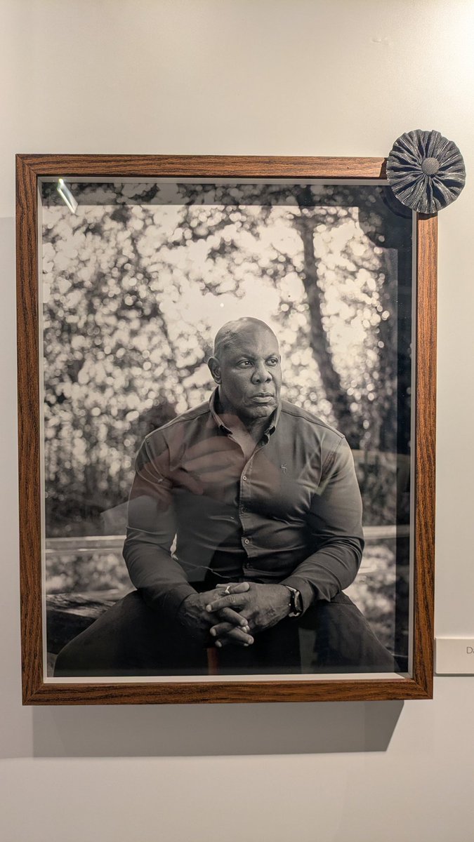 archivist_al's tweet image. Very poignant receiving a copy of David Lawrence's autobiography in the library today after the sad news of his death yesterday, his portrait by Tom Shaw hangs in the England's Black Cricketers exhibition with a black ribbon to mark his passing