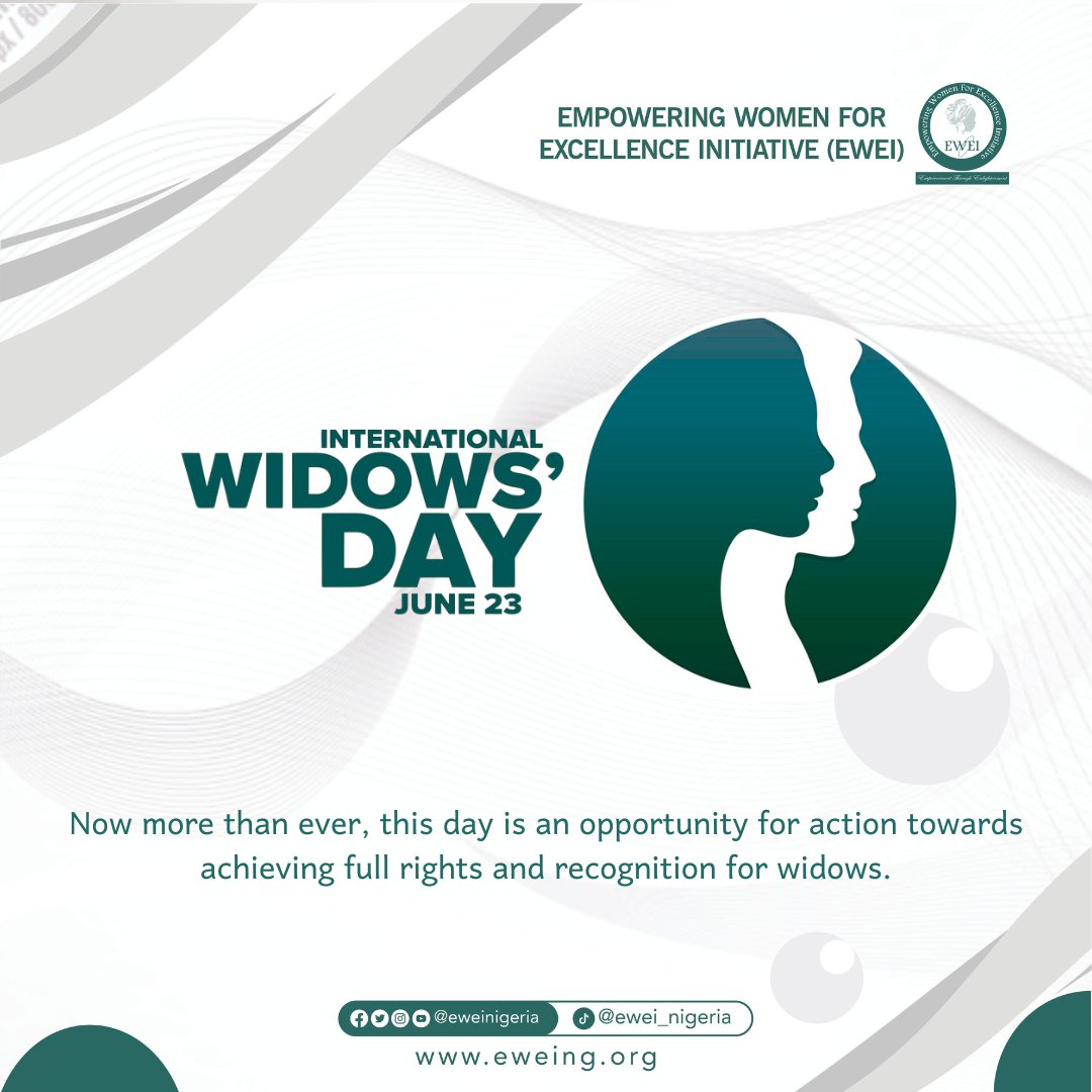 Join us. Demand justice, advocate for fair laws, and challenge the stigmas that create exclusion. Let's ensure every widow has the dignity, respect, and opportunities she deserves. Their resilience is powerful; our support must be unwavering. <a href="/awdf01/">African Women's Development Fund</a> <a href="/UNTrustFundEVAW/">UN Trust Fund to End Violence against Women</a> 
#WidowsDay