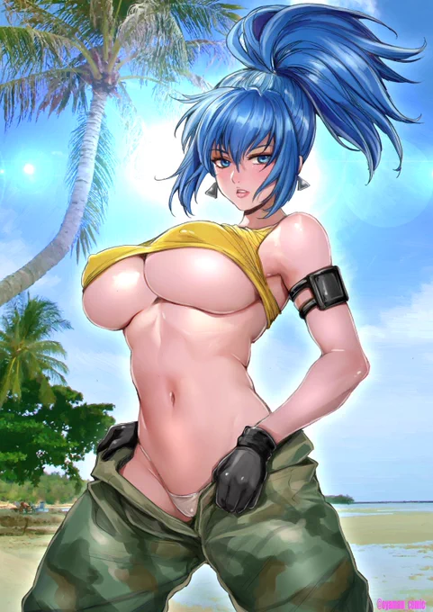 レオナ・ハイデルン塗りました! #KOF