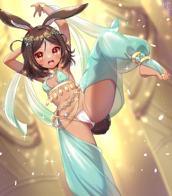 えじぷと風～ 踊り子伊26ちゃん! 疲れて汗ばんじゃう、、、