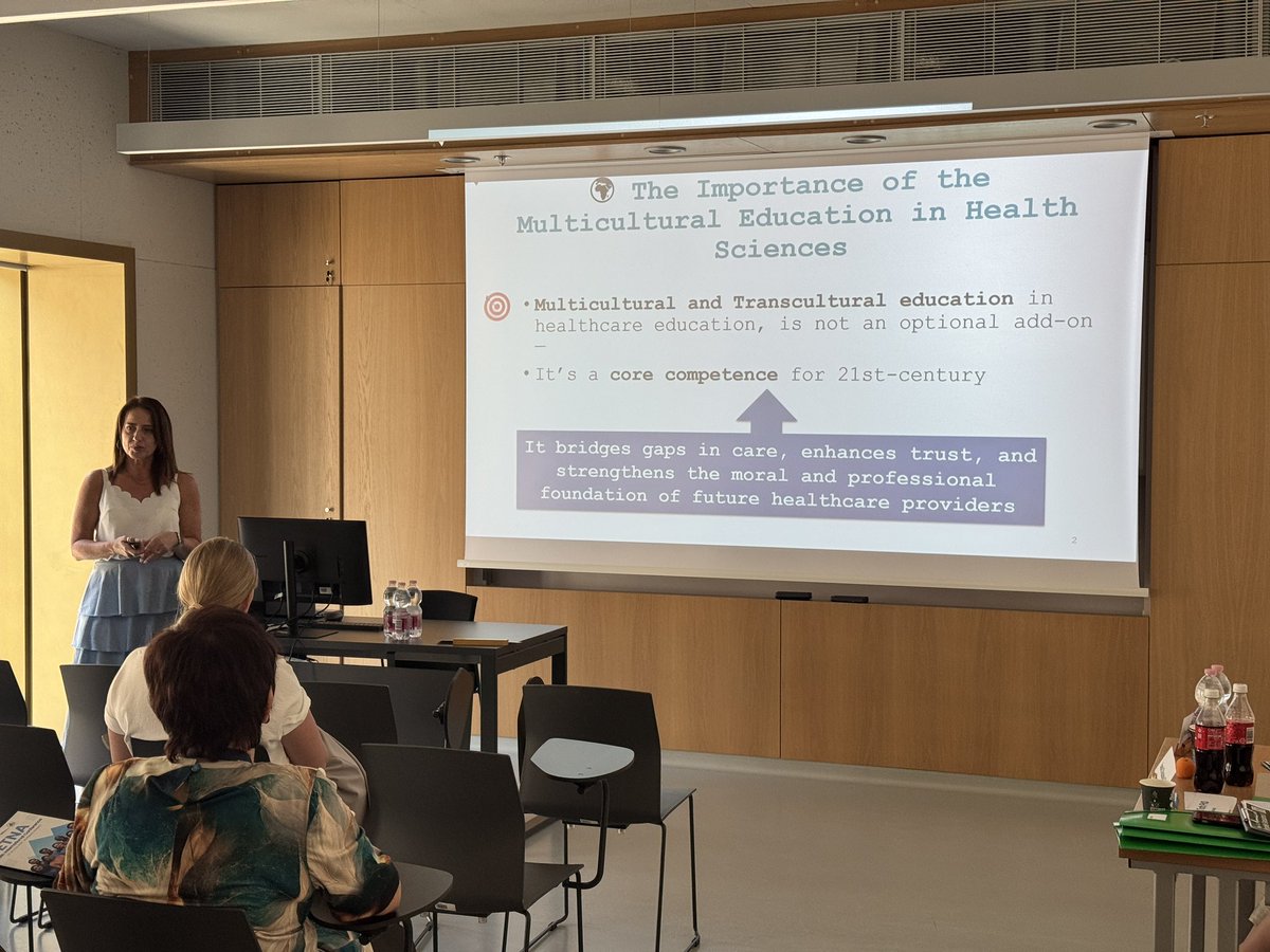Seán Collinge (@seanc012) on Twitter photo Looking forward to hear Dr <a href="/RousouElena/">ELENA ROUSOU</a>’s presentation on the importance of modern multicultural education for medical and health science students at #ETNA2025 Looking forward to hear Dr <a href="/RousouElena/">ELENA ROUSOU</a>’s presentation on the importance of modern multicultural education for medical and health science students at #ETNA2025