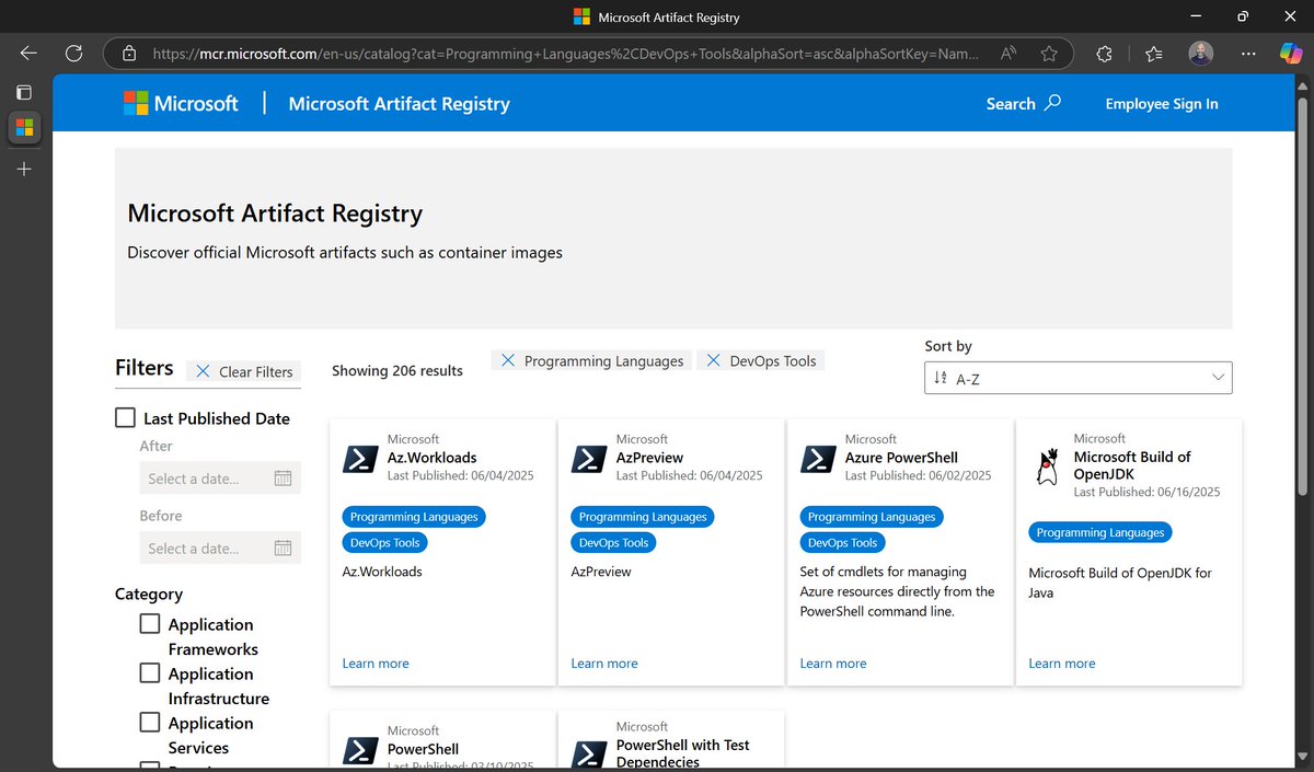 eugen_volosyan's tweet image. Using the #Microsoft Artifact Registry (MAR) with #PowerShell
By @SamErde
day3bits.com/2025-06-20-usi…