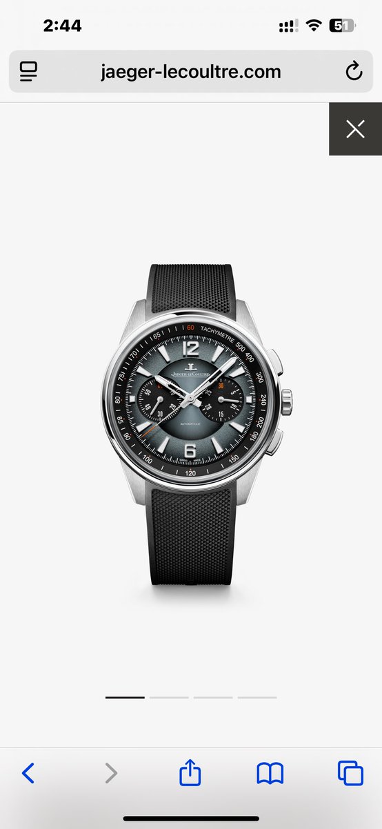 Watchbazar's tweet image. Jaeger-LeCoultre Polaris Chronograph “Ocean Grey A stunning multilayered lacquer dial with a grey gradient that shifts from sunray-brushed center to grainy mid-ring and a glossy opaline tachymeter.