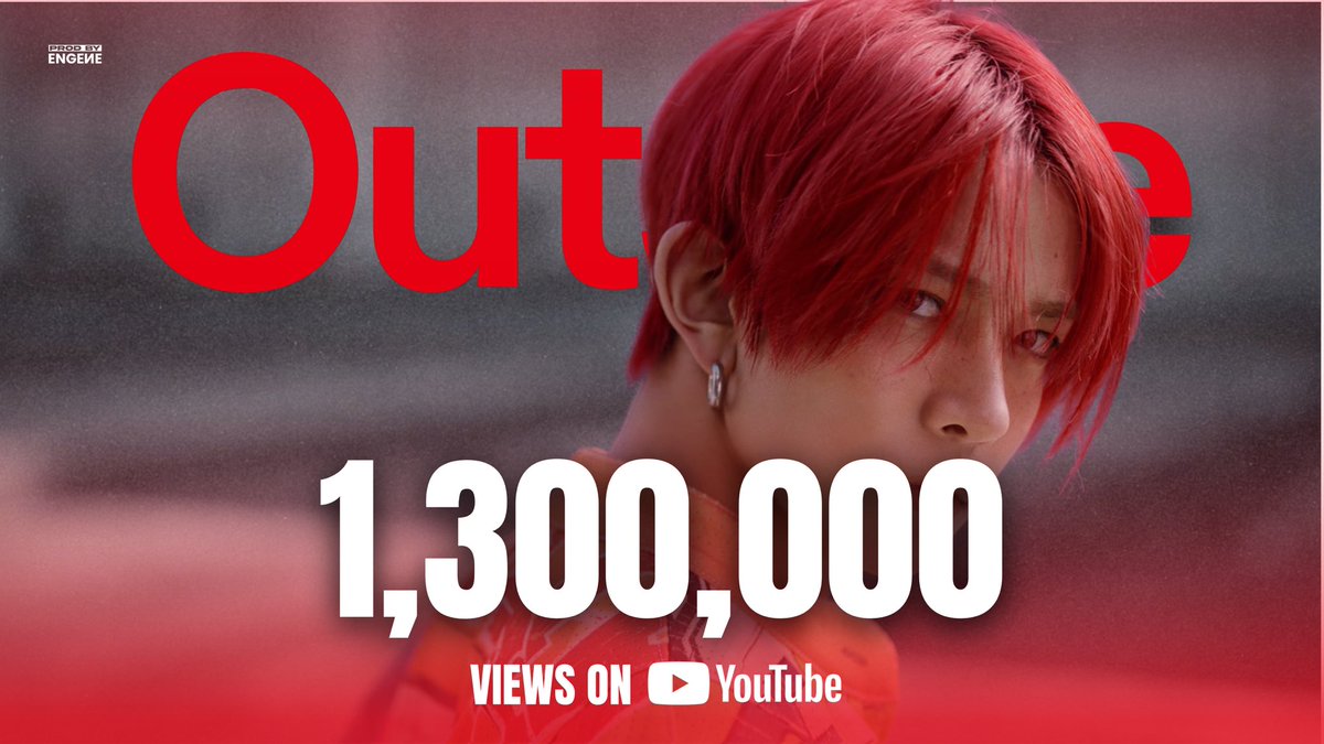 PROD BY ENGENE (@prodbyengene) on Twitter photo ENHYPEN's 'Outside' Official Music Video has now reached 1.3 Million views with 305k likes on YouTube!
Don't lose the heat, ENGENEs ! πͺπ₯
π: youtu.be/uHG-2mCfyT4?siβ¦
OUTSIDE OUT NOW
#Outside_OutNow #DESIRE_UNLEASH #ENHYPEN #μνμ΄ν
<a href="/ENHYPEN/">ENHYPEN OFFICIAL</a>_MEMBERS @ENHYPEN ENHYPEN's 'Outside' Official Music Video has now reached 1.3 Million views with 305k likes on YouTube!
Don't lose the heat, ENGENEs ! πͺπ₯
π: youtu.be/uHG-2mCfyT4?siβ¦
OUTSIDE OUT NOW
#Outside_OutNow #DESIRE_UNLEASH #ENHYPEN #μνμ΄ν
<a href="/ENHYPEN/">ENHYPEN OFFICIAL</a>_MEMBERS @ENHYPEN