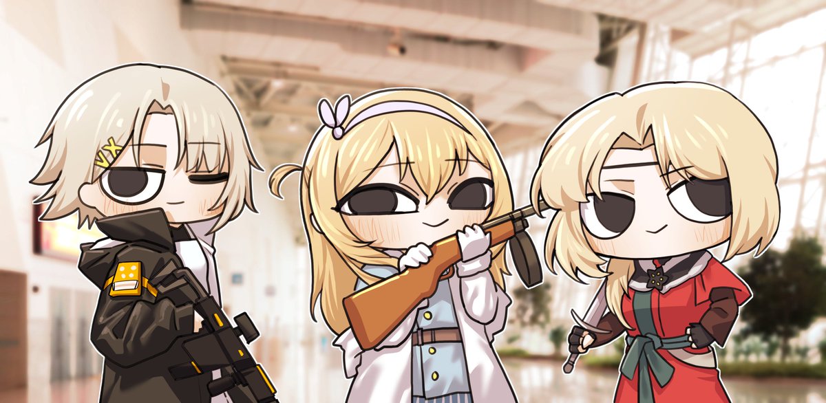 우아아!!! 플엑때 했던 소녀전선 팀코 팬아트를 도야 작가님께 선물받았어요!!!!
너무 귀엽구 표정이 원본 사진이랑 너무 찰떡이라 짱 기여운거있죠🥹🥹

그림 너무너무 감사합니다!🥰
🎨 <a href="/doya0944/">도야 ドや - (7서코 양일)</a> 🥰