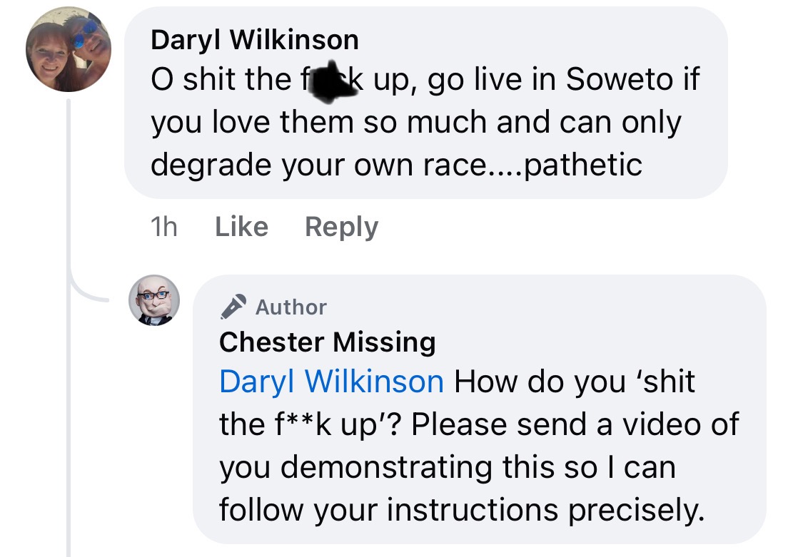 There are some very uptight white people out there.