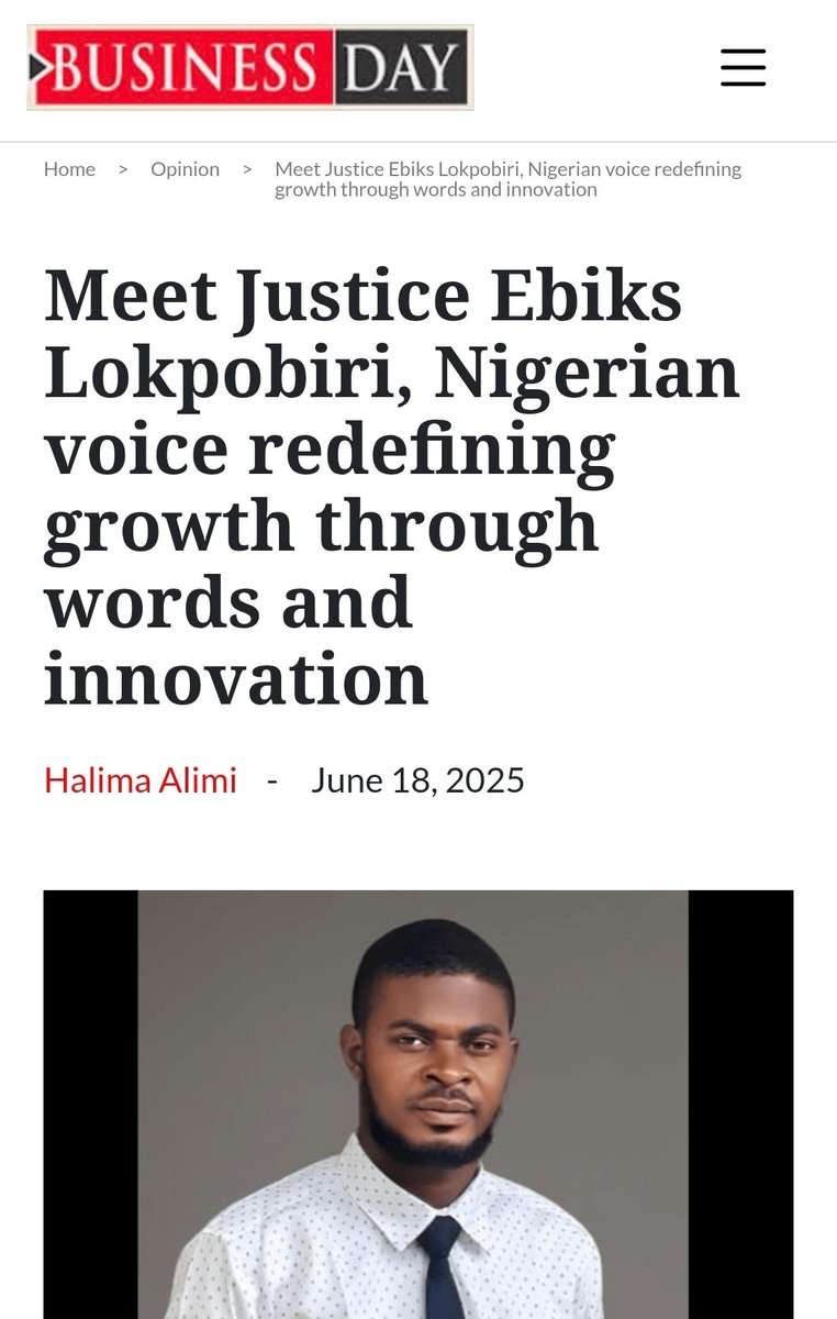 Thanks also to Business Day for the acknowledgement. It gladdens my with humility, seeing these reports day after day. 
businessday.ng/opinion/articl…