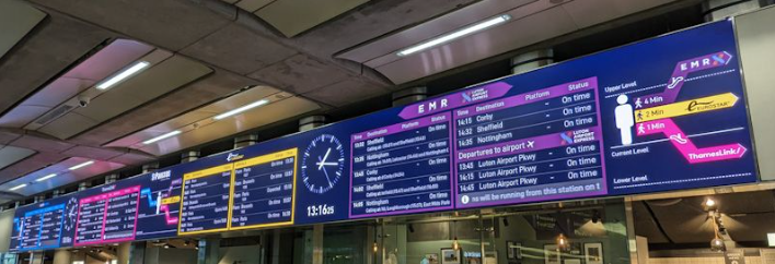 RanmoorRuffian's tweet image. Noticed these new Infotec displays at St Pancras last week, pretty impressive imo. #JNEO