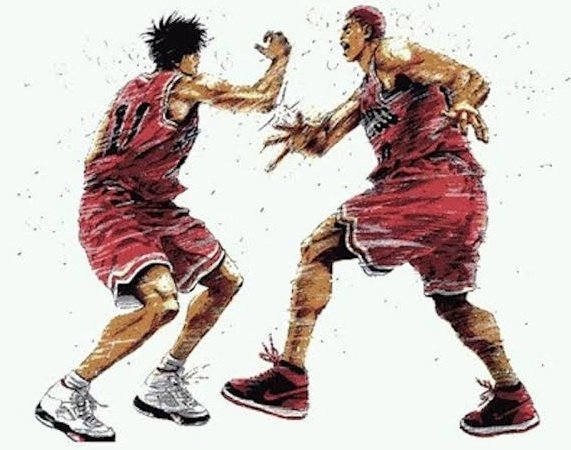sandman_AP's tweet image. Togashi (2012): I&apos;m a huge fan of SLAM DUNK. At my studio, I have a chart of &quot;Manga I Enjoyed This Year&quot; posted on the wall and after rereading it recently, SLAM DUNK was so good it went straight into my personal Hall of Fame. The later parts, the art just got insanely amazing!😍