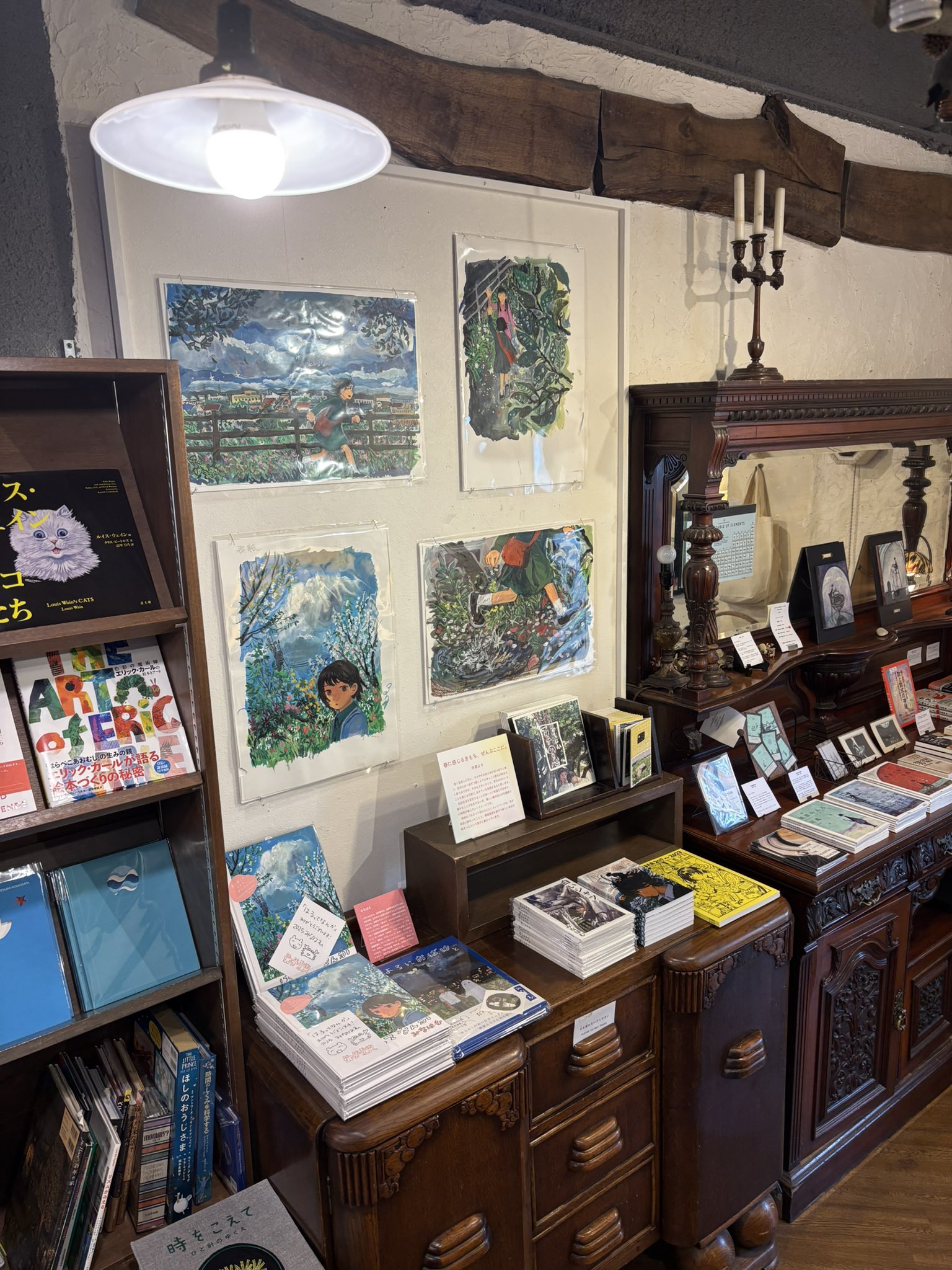 恵文社 一乗寺店 購入 リトグラフ - 絵画