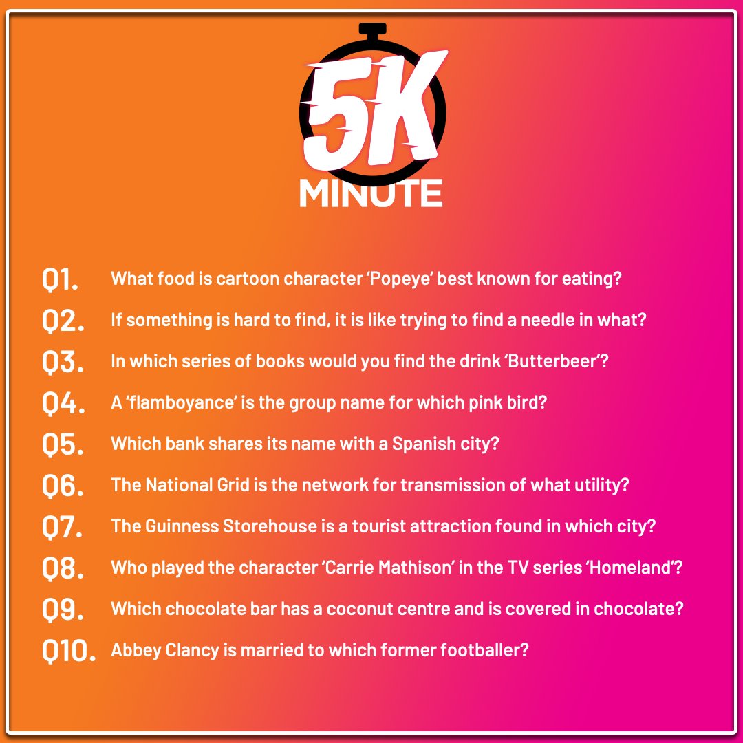 🤯 A very impressive 9/10 for Mark on the £5K Minute 🙌🏼
Answers 👉🏼 bit.ly/TayFM-5K-Minute
