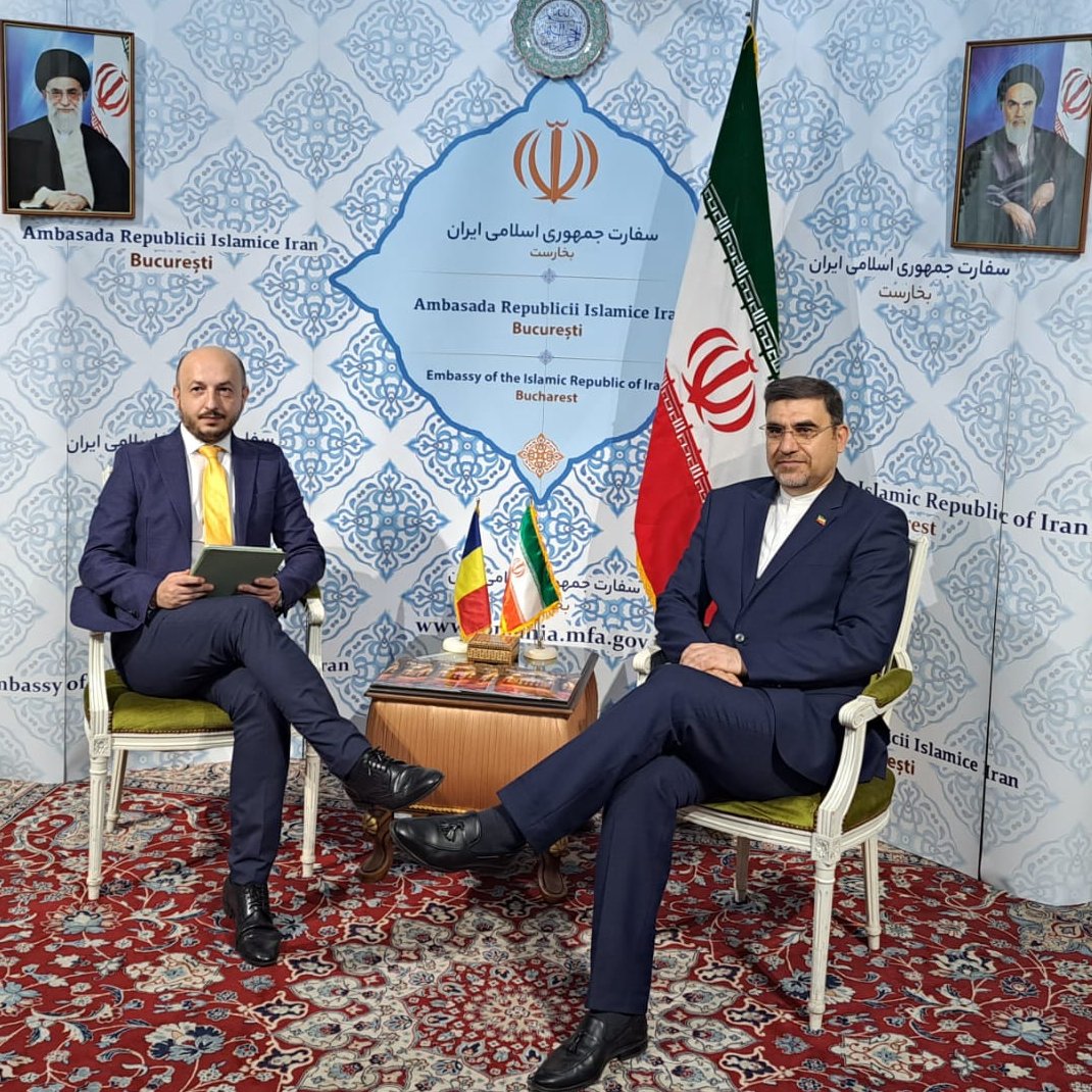 IRANinROMANIA's tweet image. Interviu exclusiv al B1 TV (CHECK MEDIA) cu Excelența Sa, domnul Sadat Meidani, Ambasadorul Republicii Islamice Iran în România, privind agresiunea regimului israelian împotriva Iranului, 22 iunie 2025 (minutul 37:40):
youtube.com/watch?v=Unjn5I…
#IranUnderAttack
@B1site