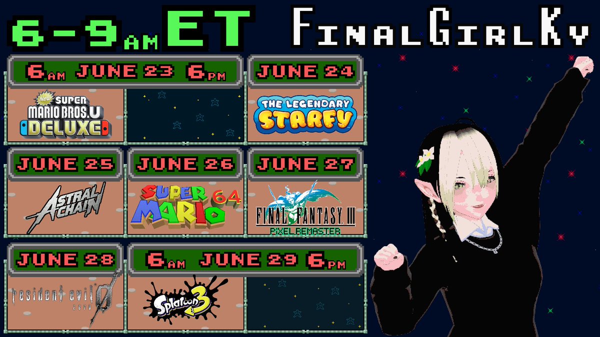 TheFinalKy's tweet photo. New Stream Schedule and my return to posting on here! https://t.co/2d4cK1Wkn1