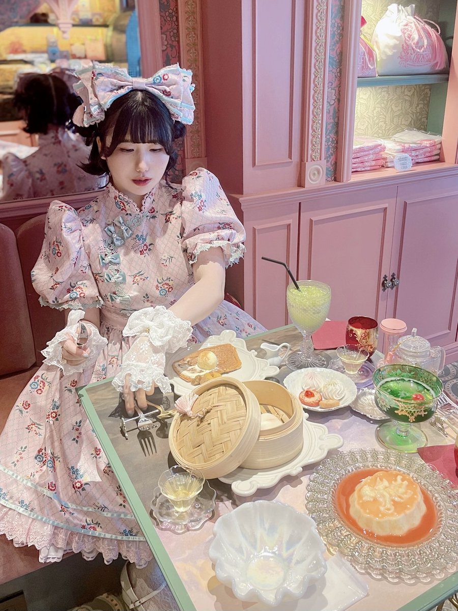 KEITAMARUYAMA × Angelic Pretty China Doll Dress双子で小楽園へ🐼💐