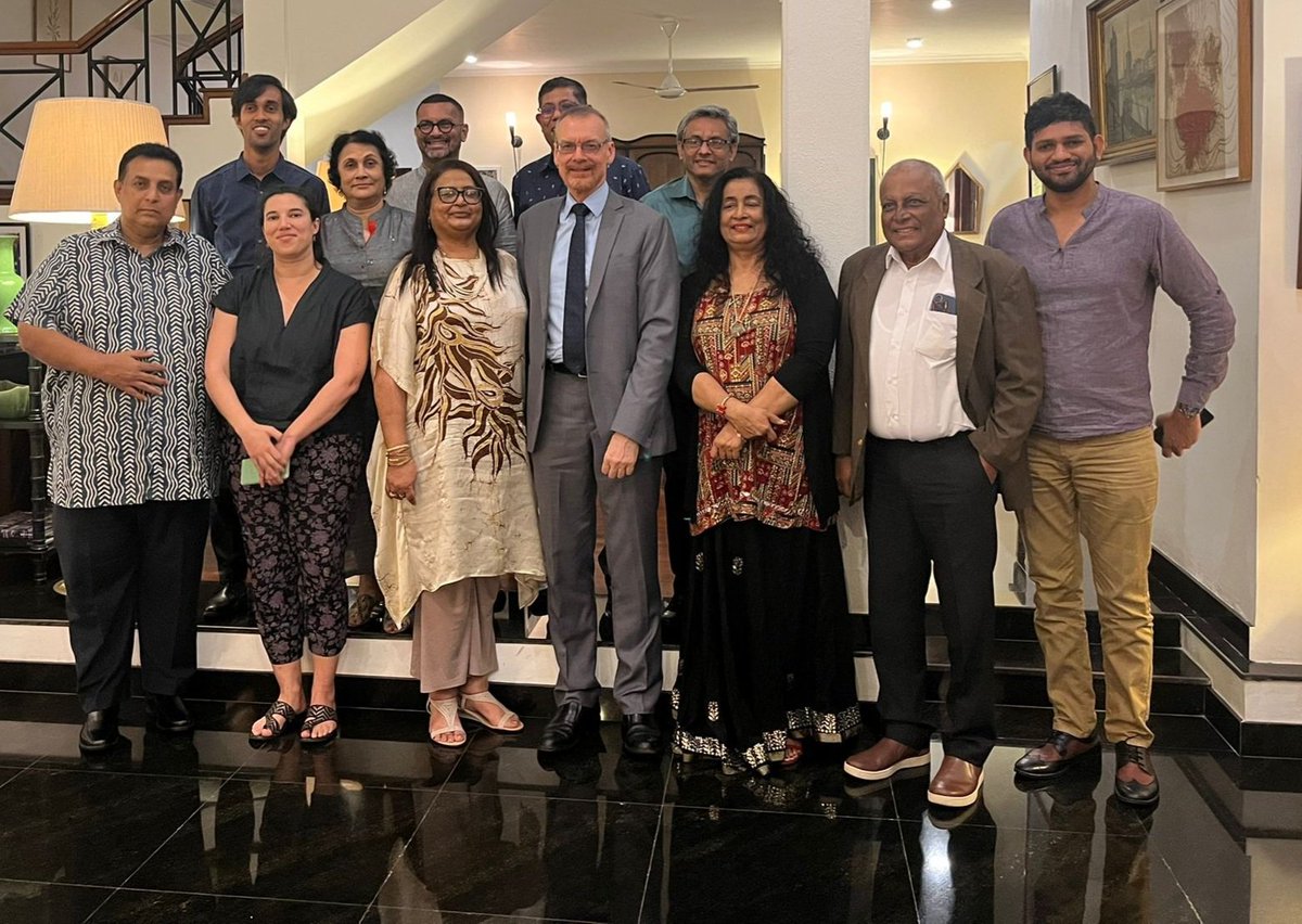 FranceinColombo's tweet photo. Following Cannes’s screening of the restored version of ගැහැණු ළමයි /Gehenu Lamai film🎥 by Sumitra Peries, @FranceinColombo had a fruitful meeting w/ members of Lester James Peries &amp; Sumitra Peries Foundation to discuss the screening opportunities in Sri Lanka🇱🇰Stay tuned ! https://t.co/yGMqFm9EHZ