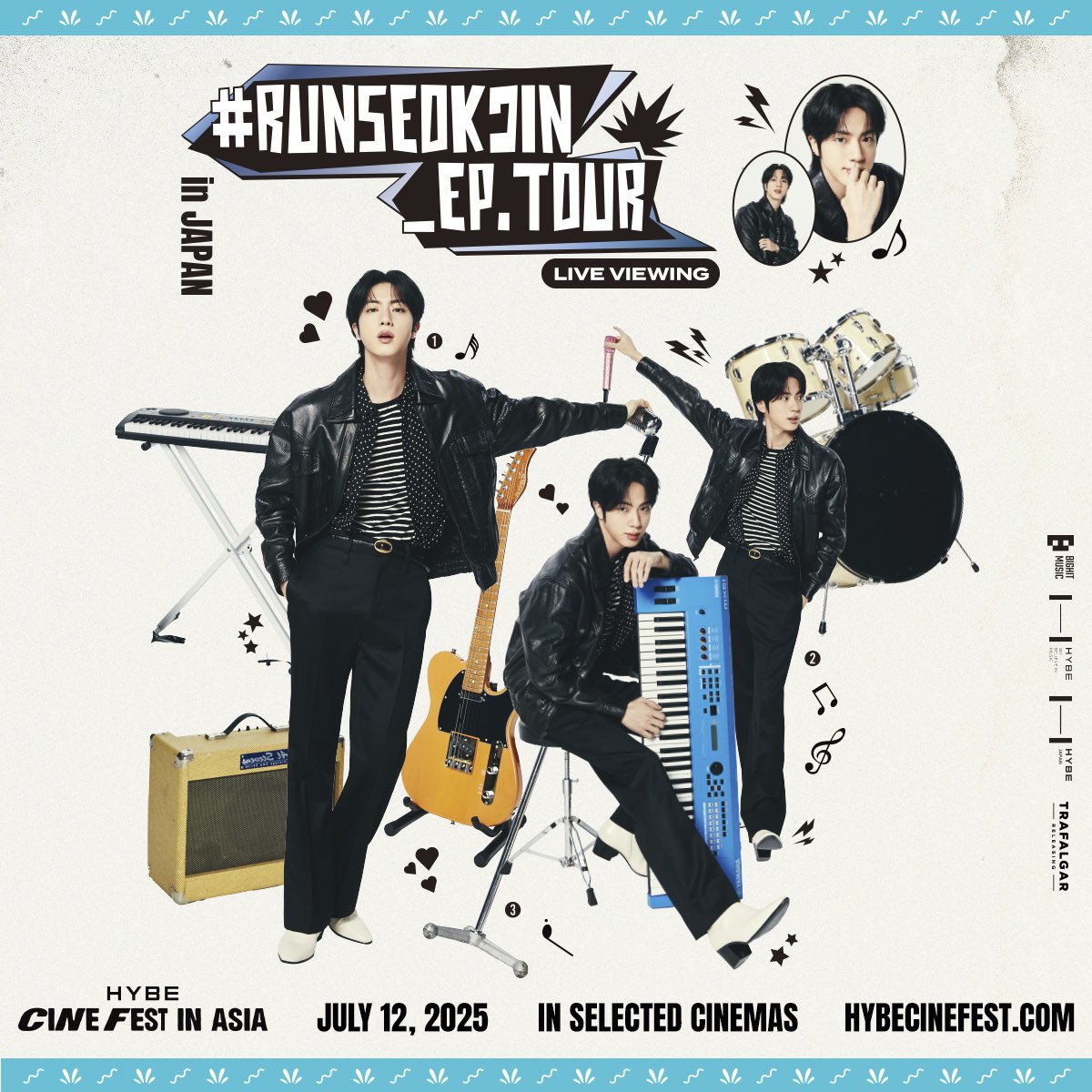 RUNSEOKJIN_EP.TOUR Dallas会場限定 ジャージー Mサイズ 🚨 BREAKING 🚨 Jin's 'RUN SEOKJIN: EP.TOUR' in JAPAN is coming to