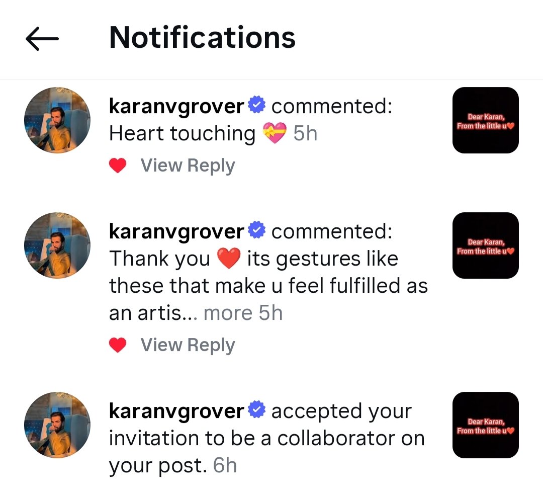 Some moments stay with you forever… and this is one💖 

Thank you <a href="/karanvgrover22/">Karan V Grover 🇮🇳</a> 🥹❤️

You are the sweetest KVG ... Always a fan❤️

#KaranVGrover #KVG