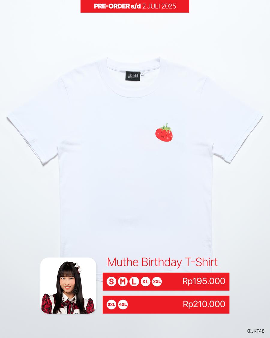 [MERCH] ( Pre-order ) JKT48 Birthday T-Shirt Mutiara Azzahra 2025 dengan harga Rp195.000.
Pesan sekarang hanya di official Tokopedia JKT48!
tk.tokopedia.com/ZSk3DboAs/