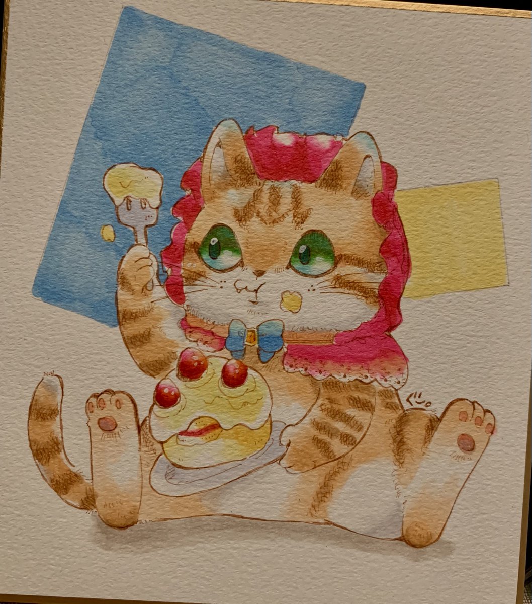 猫の日記念色紙 じゃがマヨ 2.22 CAT DAY ねこの日に集まるねこ。