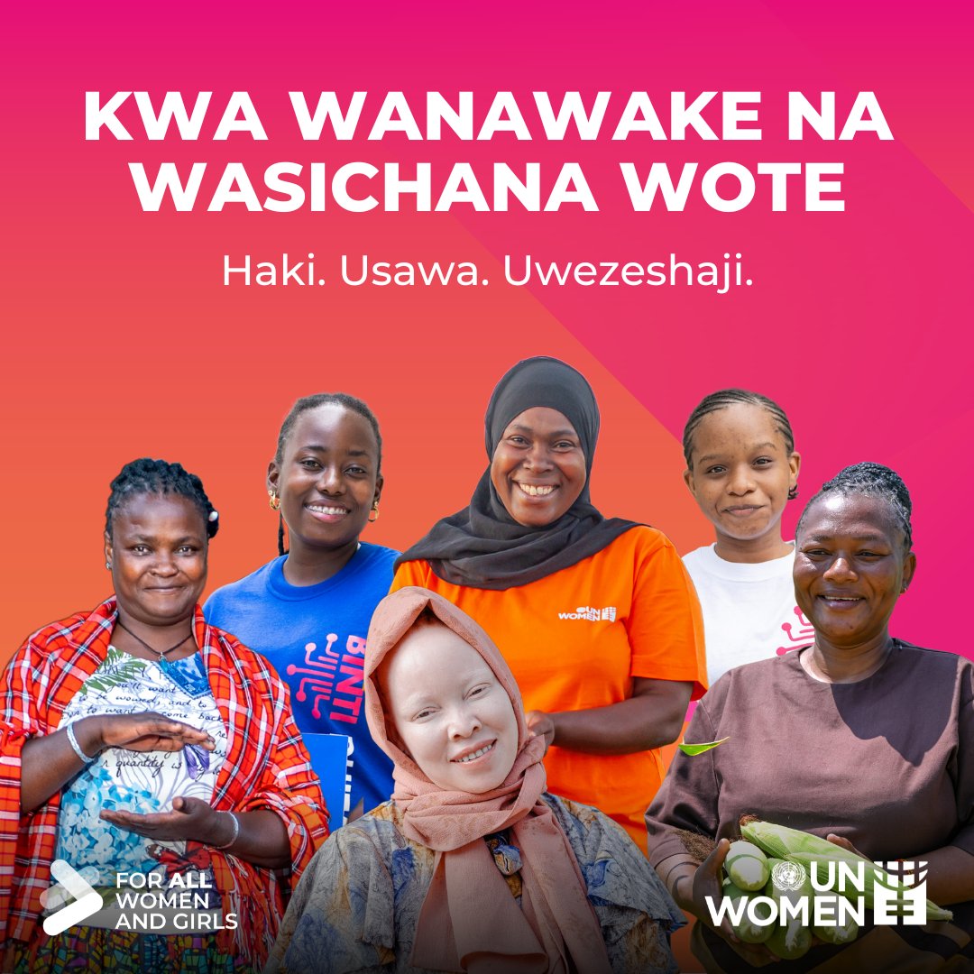 unwomentanzania's tweet photo. 🔹 Women build peace ➡️ let’s bring them to the table.
🔹 Women power economies ➡️ let’s close the pay gap.
🔹 Women drive change ➡️ let’s amplify their voices.

#GenderEquality is Possible. Let’s build a world that works #ForAllWomenAndGirls. https://t.co/cjZhqUalVl