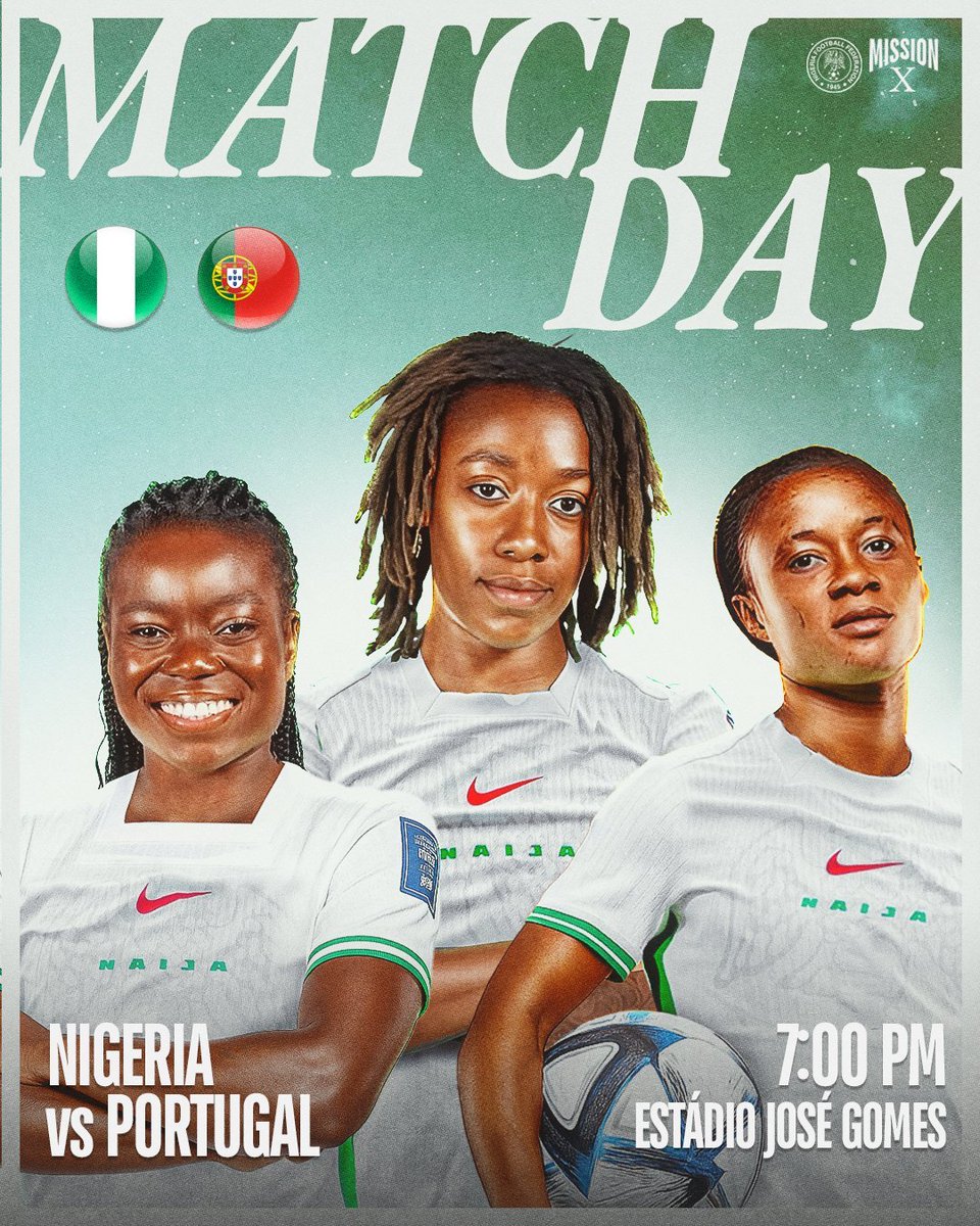 Women’s International Friendly :

🇵🇹Portugal 🆚 🇳🇬Nigeria              19:00          GMT+1

🚨Stream Link will be added here before the start