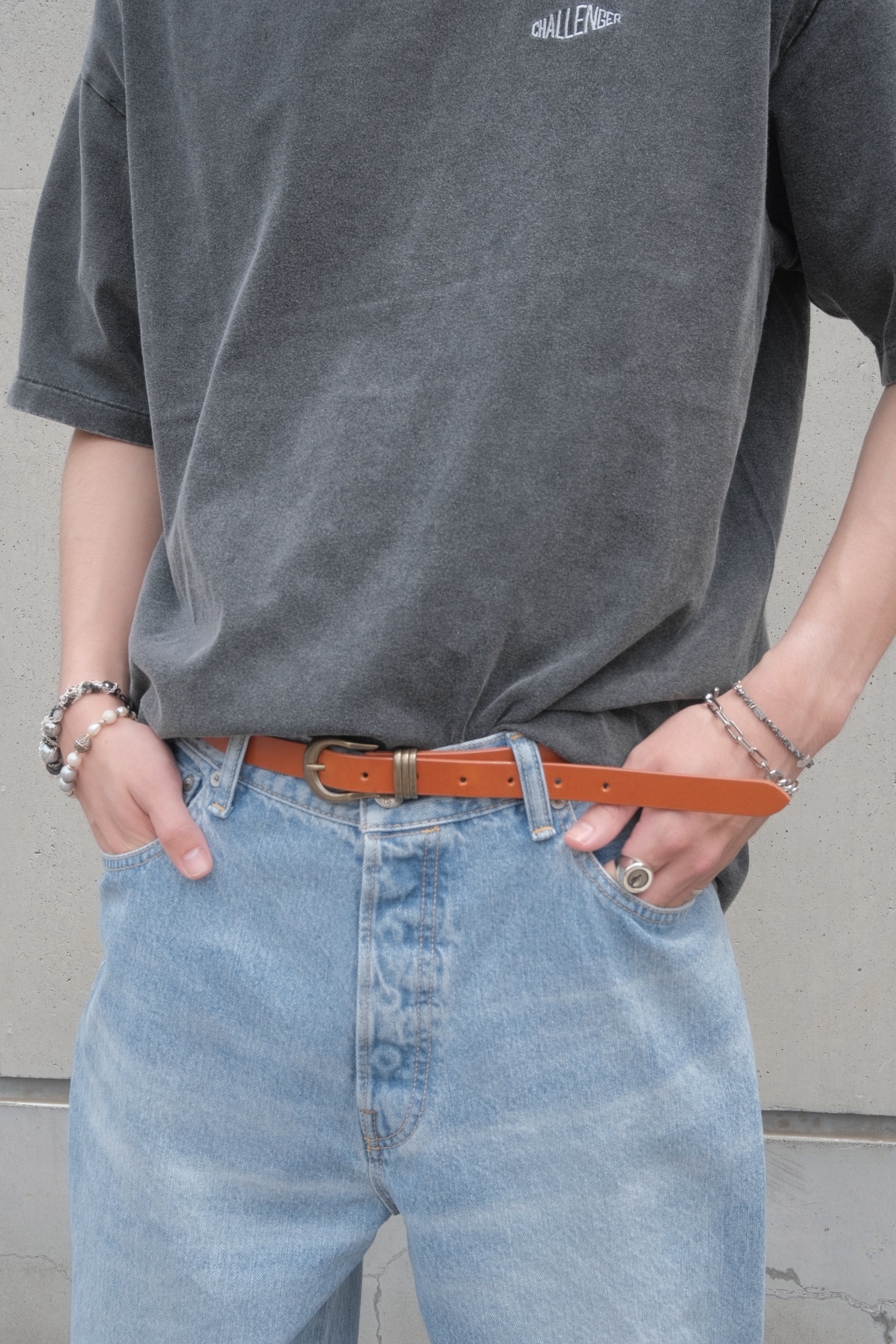 古着屋SPARES オリジナル ベジタブルタンニン鞣し レザー ベルト