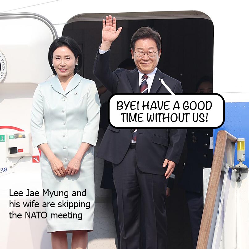NuryVittachi's tweet photo. THE WEST'S GRIP on Asia is slipping. New South Korean leader Lee Jae Myung and Japanese Prime Minister Shigeru Ishiba said they will not be attending the NATO summit which begins tomorrow (Tuesday) in the Hague, in the Netherlands.

Those two nations have until now been the most obedient bridgeheads of United States hegemony in Asia, the region that contains the majority of humanity.

A planned side meeting of America's four main Asia-Pacific military outposts—Japan, South Korea, Australia and New Zealand—will no longer take place.

.

WARFARE, NOT WELFARE
Washington has instructed all NATO members to triple military spending to 5 per cent of their countries' GDP, and said that South Korea, even though it is not part of the North Atlantic is expected to follow suit. 

NATO leader Mark Rutte said there must be a "400-percent increase" in spending on air defense and missiles.

But there are still independent voices in the region, who are criticizing the leaders of Europe for outsourcing their sovereignty and international policies to the United States.

Earlier today, Prof Jeffrey Sachs told a European audience that Europe cannot be listed among the superpowers of the world, as it "has no foreign policy of its own".