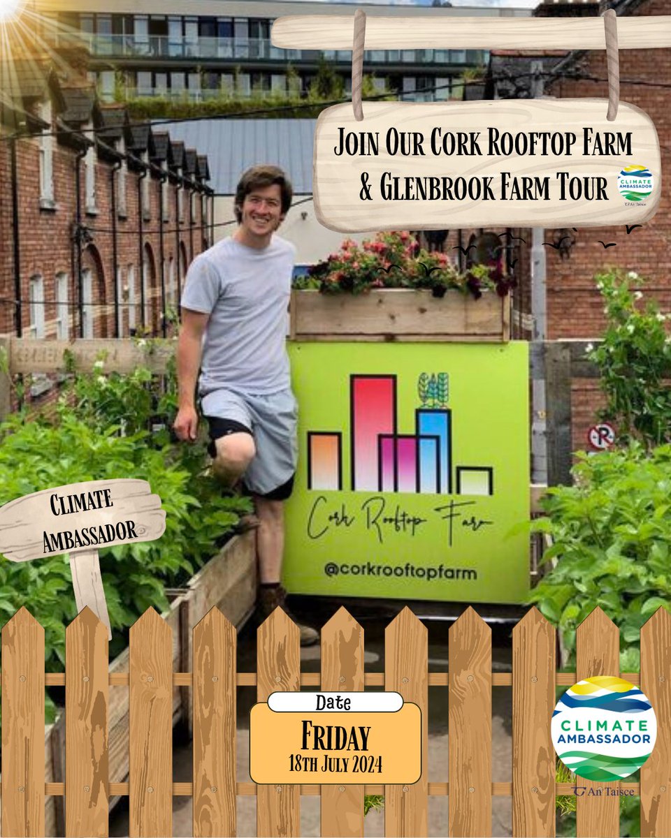 Climate Ambassador (@climate_ambass) on Twitter photo Join our #ClimateAmbassador Urban and Innovation Farming Talk & Tour. Cork Rooftop & Glenbrook Farm, 18th July. More Details & Book Here: eventbrite.ie/e/visit-to-cor……
<a href="/CorkUrbanFarm/">Green Space</a>
#urbanfarm #climateaction #climateinnovation #Ireland #irishfarming #organicfarming #irishfood Join our #ClimateAmbassador Urban and Innovation Farming Talk & Tour. Cork Rooftop & Glenbrook Farm, 18th July. More Details & Book Here: eventbrite.ie/e/visit-to-cor……
<a href="/CorkUrbanFarm/">Green Space</a>
#urbanfarm #climateaction #climateinnovation #Ireland #irishfarming #organicfarming #irishfood
