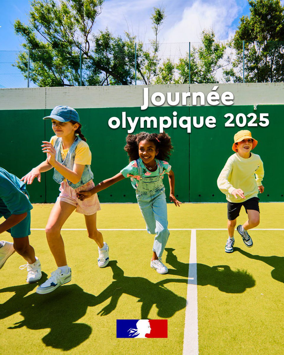 #Journéeolympique | Aujourd’hui, partout en France, l’olympisme est à l’honneur !

À l’occasion de la Journée Olympique, élèves, enseignants, personnels éducatifs et sportifs se mobilisent pour faire vivre les valeurs des Jeux : excellence, amitié, respect.🏅 

👟 Du sport dans
