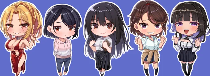 B-bishop様制作の「10時間OVERオナサポ! 悪い女大集合! 地獄の射精管理28日間」のミニキャライラスト部分を描かせていただきました!よろしくお願いします。 メインイラスト・キャラクターデザイン様