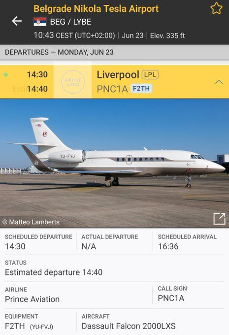 Kerkez Watch... ✈️ 🔜 #LFC