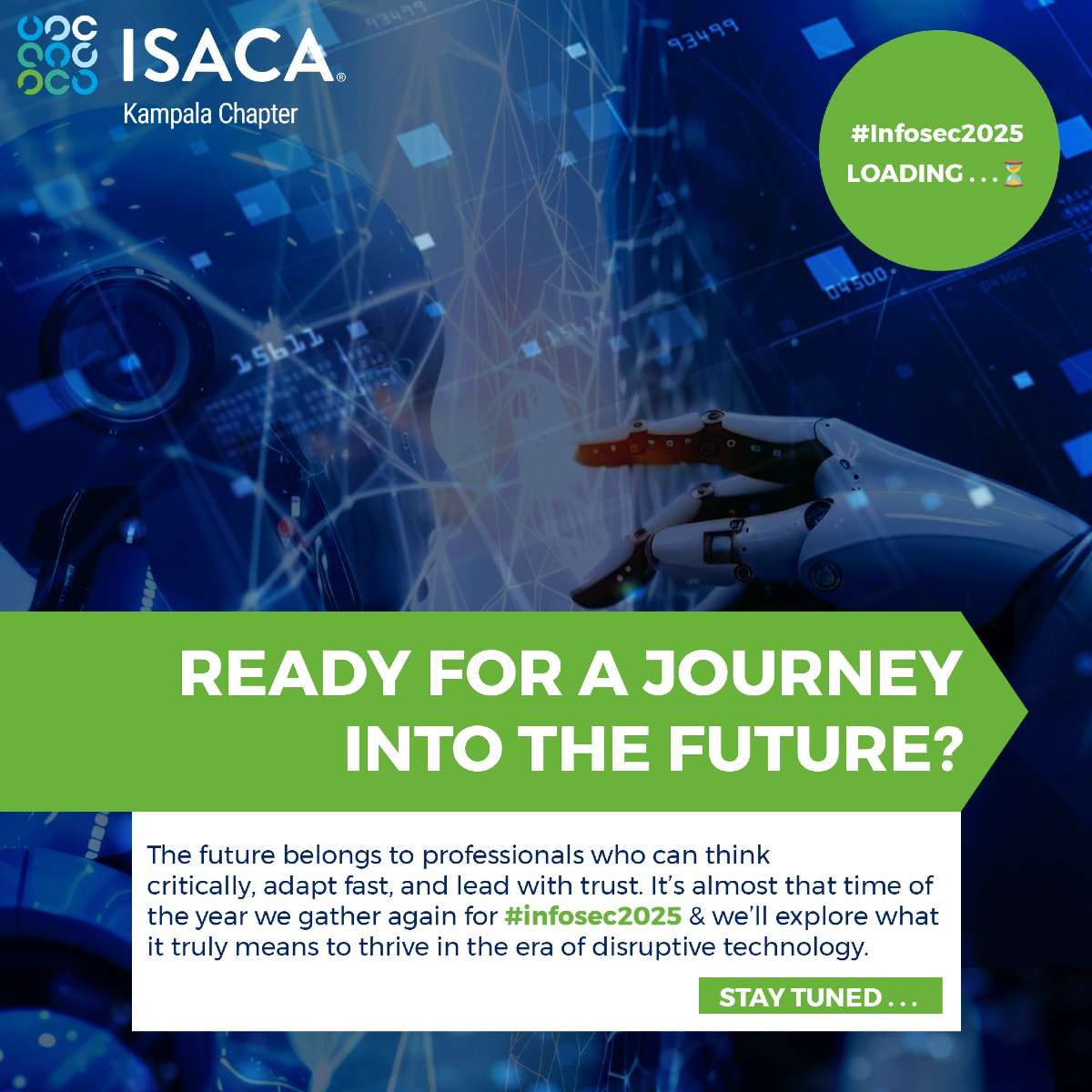 We’re gearing up for a future-focused experience that challenges the mind, inspires leadership, and explores what it truly means to thrive in the era of disruptive technology.

🔍 Are you ready? 

#ISACAKampala #InfoSec2025 #CyberSecurity #DisruptiveTech #DigitalTrust
