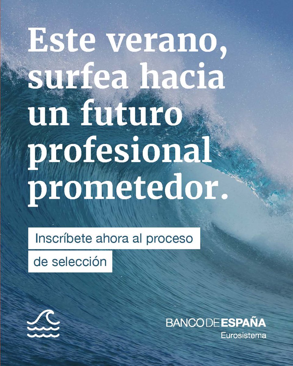 🎓¡Proceso de selección abierto!
📚Dirigido a personas con formación en economía, derecho, ADE, ingeniería, matemáticas o ciencias sociales.
🏛️Una oportunidad para incorporarse a una institución que apuesta por la excelencia, la innovación y la formación continua.