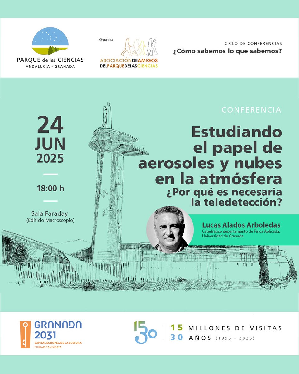🌍¿Cómo afectan nubes y aerosoles al clima? Descúbrelo en la charla “Exploración de la atmósfera y efecto invernadero”  

📷 24 junio 2025 
📷 Ciencia, satélites y cambio climático desde el Instituto del Sistema Tierra.   

#divulgacioncientifica