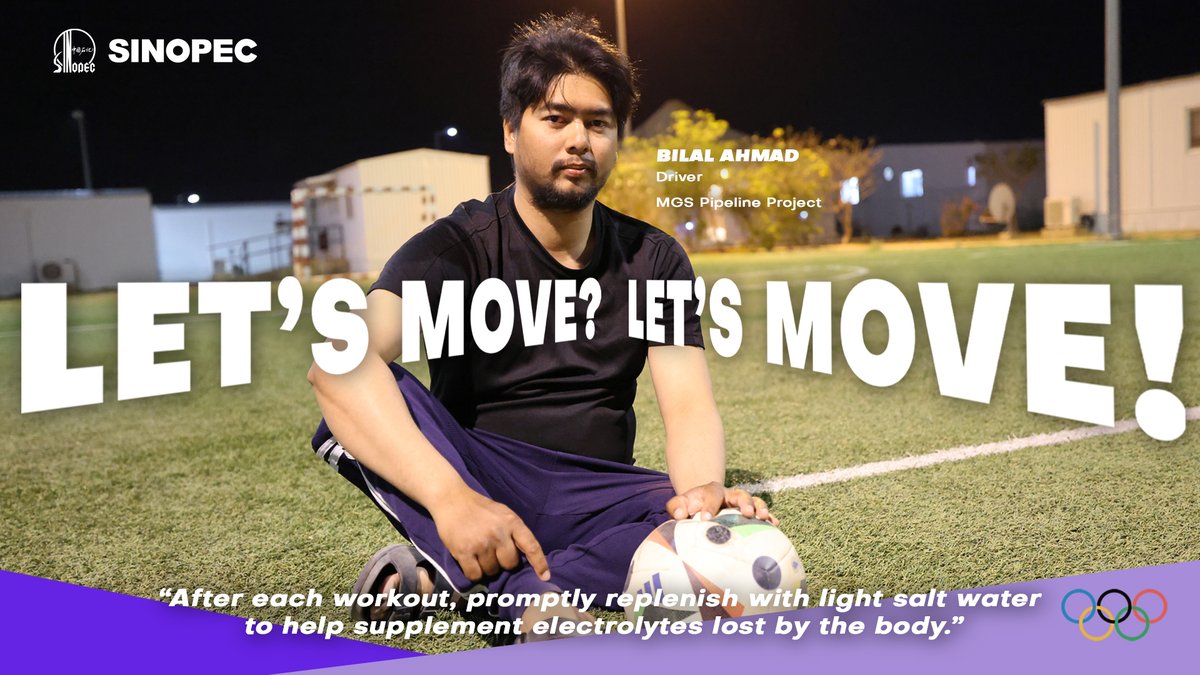 Sinopec_SA's tweet image. #OlympicDay is celebrated today, encouraging everyone to engage in physical activities. 🏀🏃 In Saudi Arabia, we are committed to fostering a healthier work environment for our employees. Sinopec's sport enthusiasts share their fitness tips. Let's have a look. 👀 #SportsLover