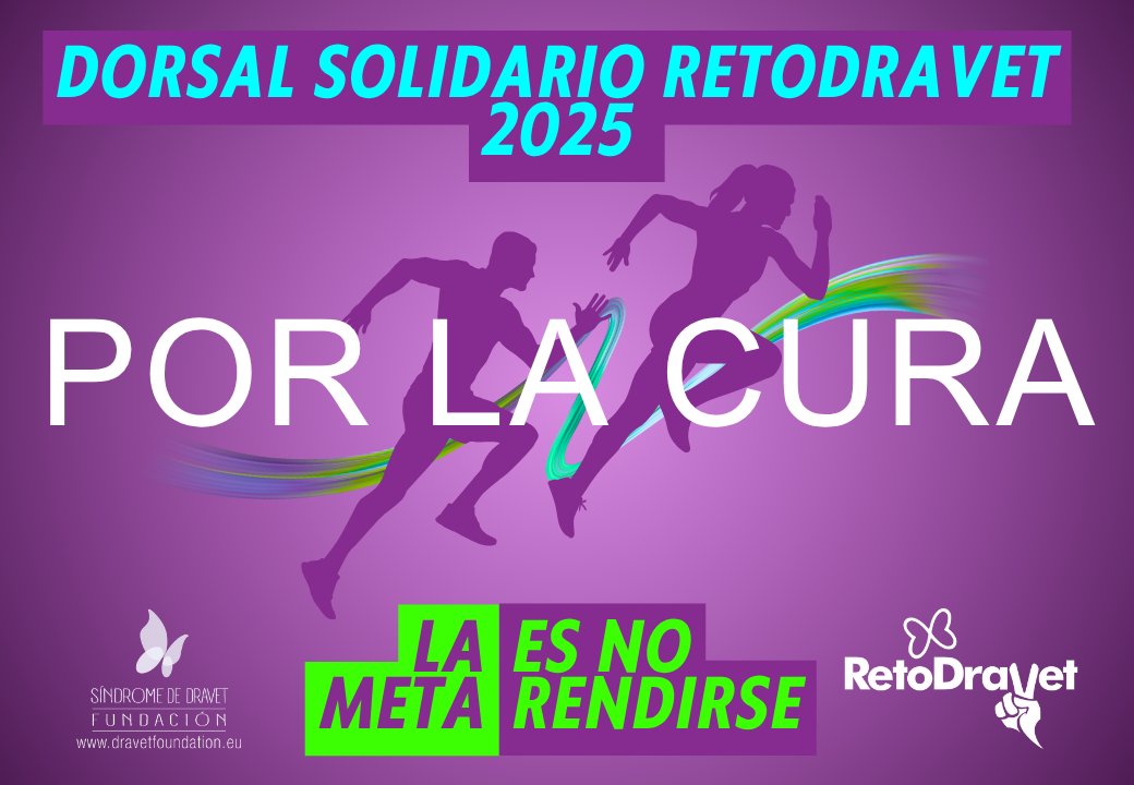 💜 ¡Hoy es el Día Internacional del Síndrome de #Dravet y la Marea Morada no para! 🦋

Por las familias, por los guerreros y por la cura, sigamos corriendo con #RetoDravet. 💪🌟

👉 Ayúdanos y hazte con tu dorsal solidario en dorsal.retodravet.com

#JuntosPorLaCura