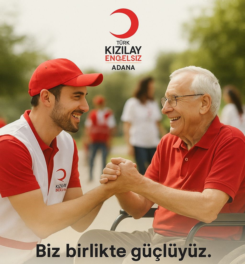 Türk Kızılay Engelsiz Adana (@kizilayenglsz01) on Twitter photo Engelli bireylerin hayatına dokunmak, yanlarında olmak ve engelleri birlikte aşmak için var gücümüzle çalışıyoruz.  
Kızılay; yalnızca yardım değil, aynı zamanda umut, dayanışma ve insanlık demektir. Engelli bireylerin hayatına dokunmak, yanlarında olmak ve engelleri birlikte aşmak için var gücümüzle çalışıyoruz.  
Kızılay; yalnızca yardım değil, aynı zamanda umut, dayanışma ve insanlık demektir.
