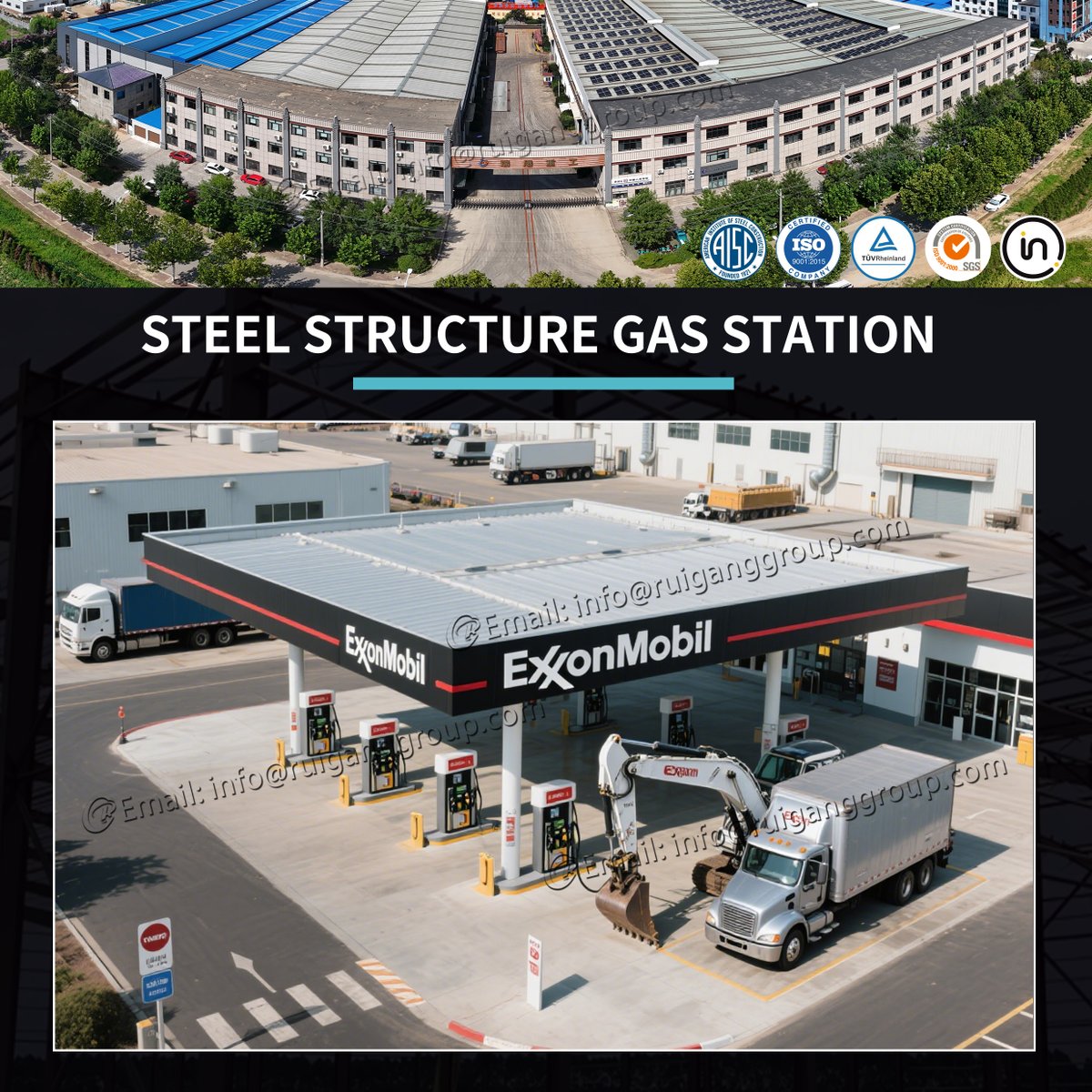 Qingdaoruigang's tweet photo. ⛽️Can a gas station be so beautiful?
🛠️Take a look at our steel structure gas station! ✨
🎯Contact us for free quotation and design.
📞WhatsApp:https://t.co/wFFIBAnuGl
📧 info@ruiganggroup.com
#RG_STEEL #RG_Steel #SteelStructure #PrefabSteelStructure #SteelFrameConstruction https://t.co/ji47IxMvJ2