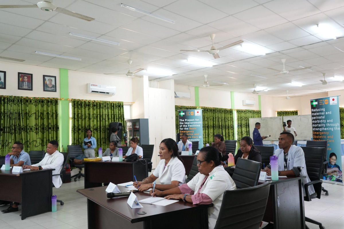 UNFPATimor's tweet photo. Today marks a major steps forward for maternal & newborn health in #TimorLeste!
The Training of Trainers on #EmONC officially kicks off, thanks to @JapanGov support & collaboration with @UNFPATimor, @MdS t, and INSP-TL.
#MaternalHealth #Preganancy #SafeBirth https://t.co/DcbO6PD389
