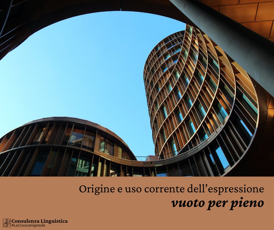 Conoscete l'espressione "vuoto per pieno"? 
👉bit.ly/4kU7T7y